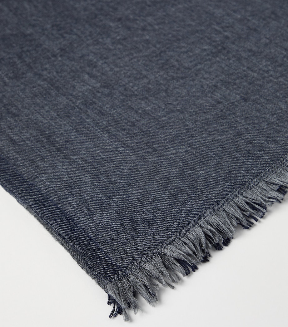 Cashmere-Silk Colour-Block Scarf CU929 Image 3