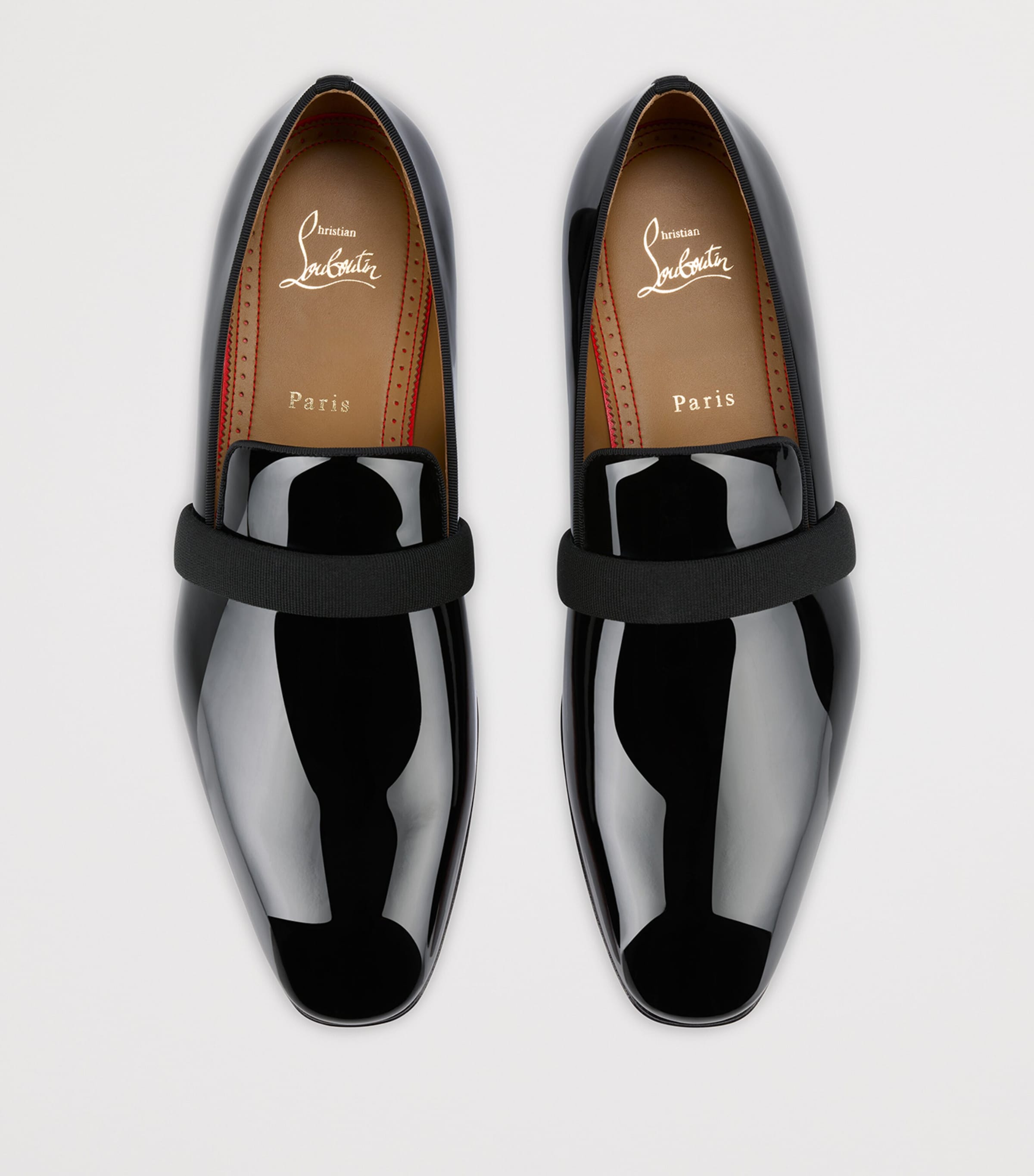 Christian Louboutin Black Dandydeco Patent Leather Loafers