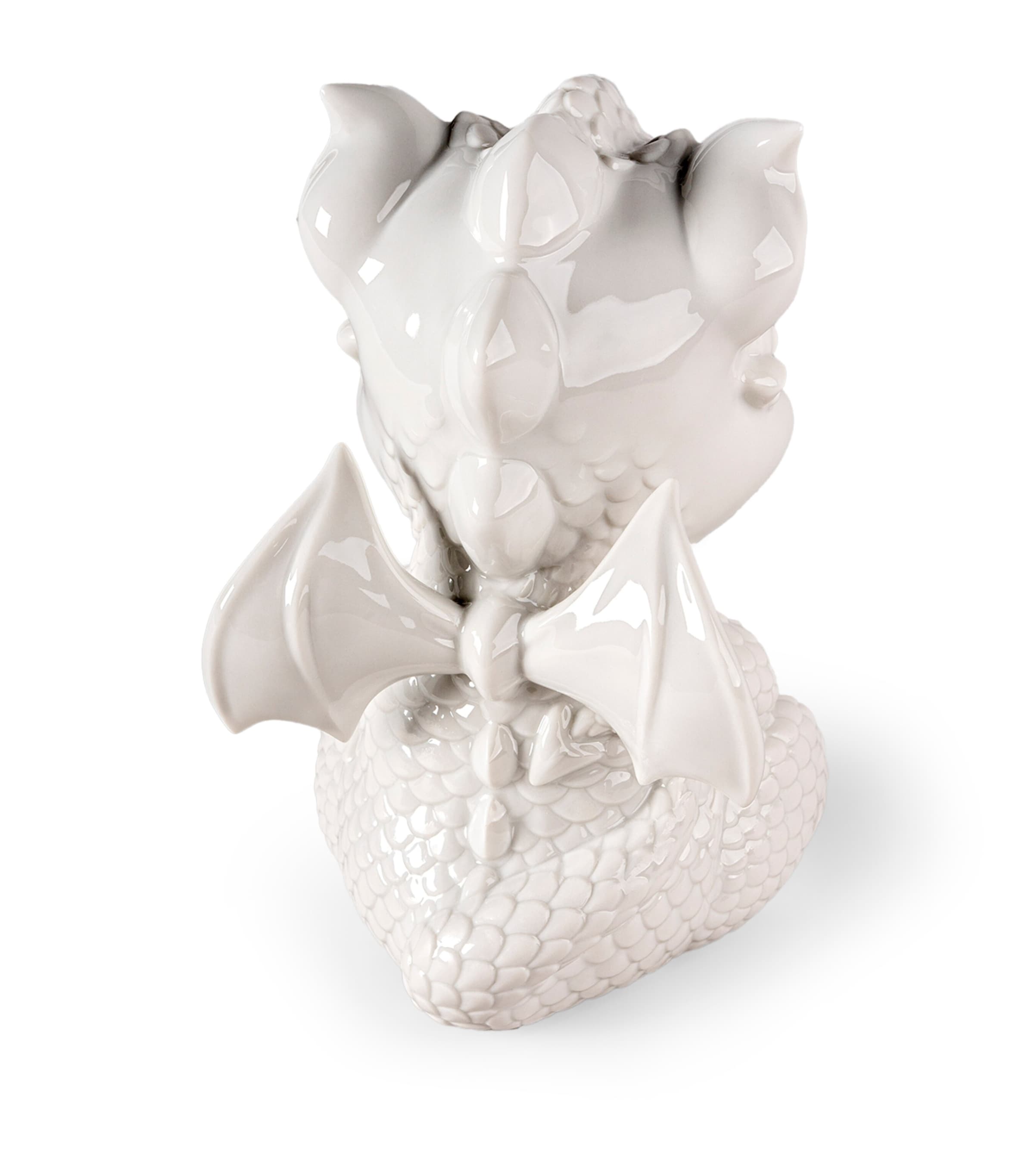 Lladró Porcelain Baby Dragon Sculpture White Image 4