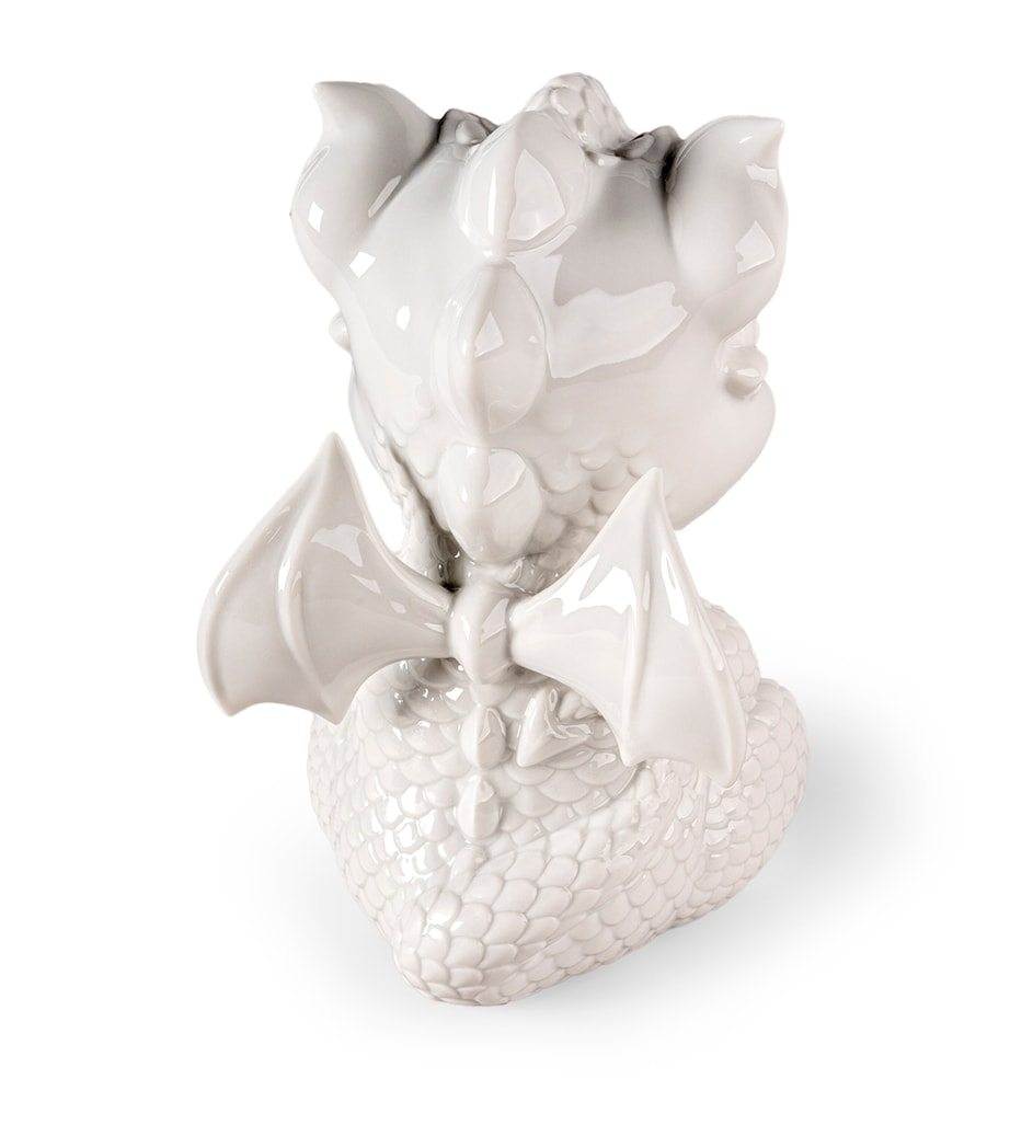 Lladró Porcelain Baby Dragon Sculpture White Image 4