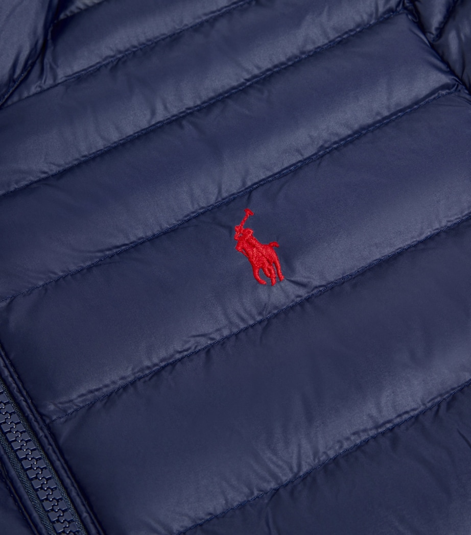 Packable Polo Pony Puffer Jacket (6-14 Years) NAVY Image 2