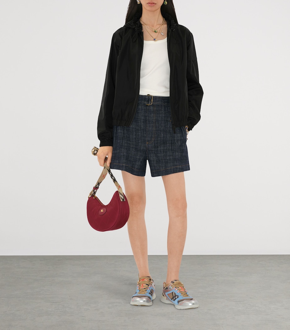 Check Horseshoe Cross-Body Bag CHERRY RED Image 2