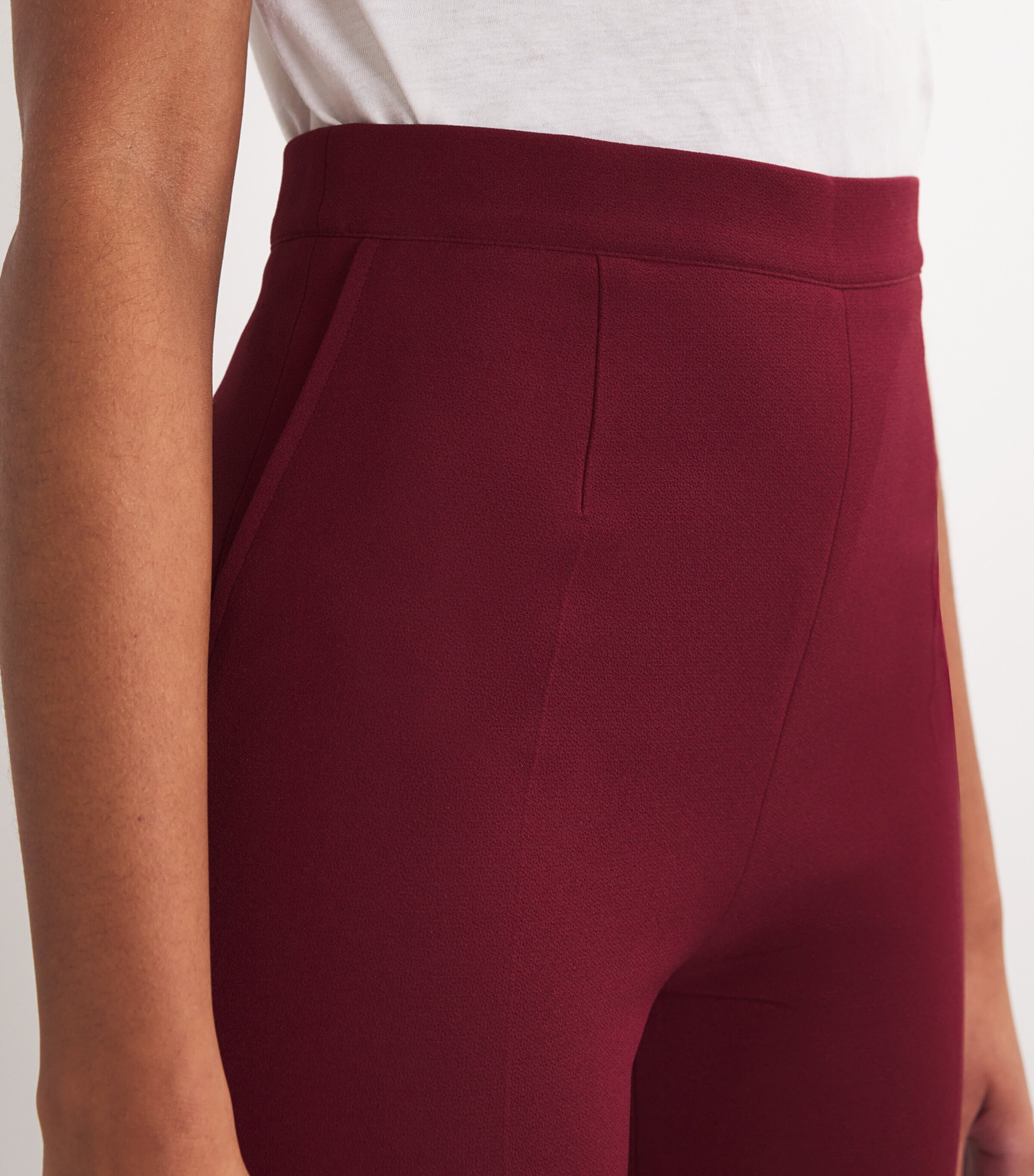 Safiyaa Womens Crepe Tailored Trousers Swinton Image 6