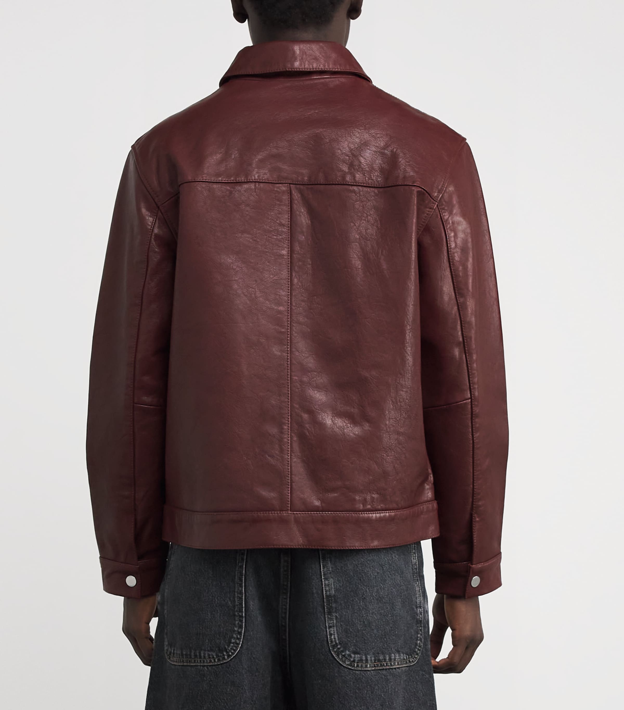 Kendal Leather Jacket CHERRY Image 4