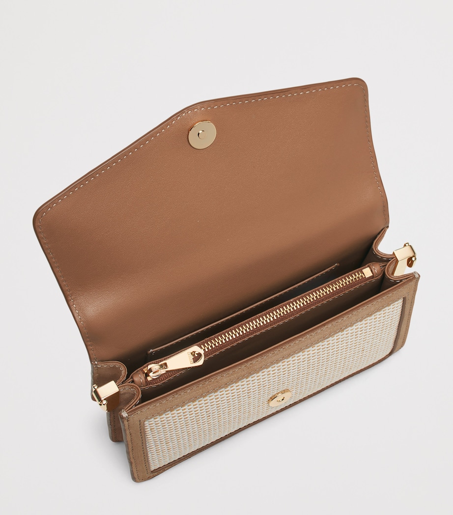 Aspinal Of London Raffia Eliza Clutch Bag Ivory Image 5