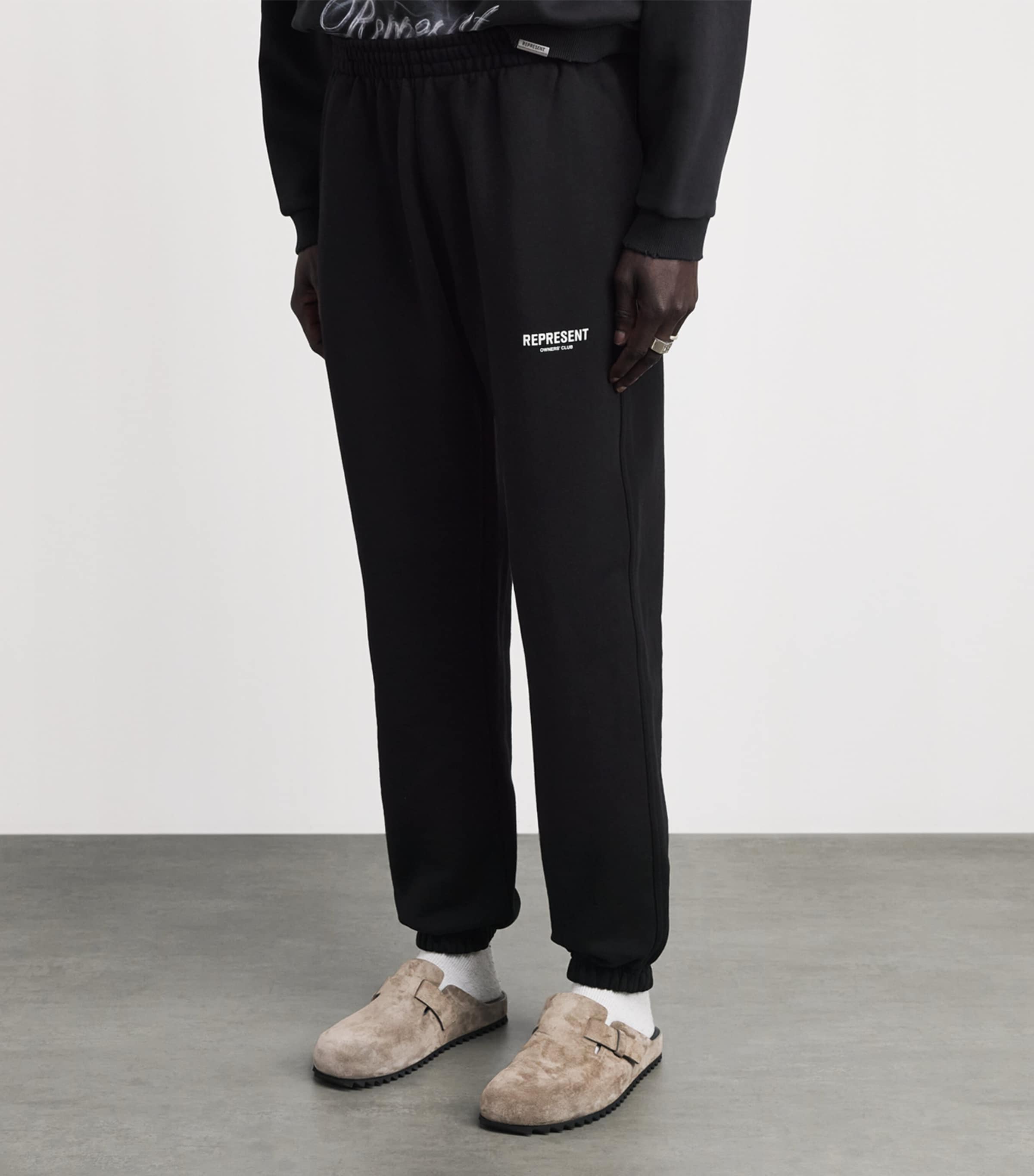 Represent Mens Cotton Owners Club Sweatpants Black Image 4