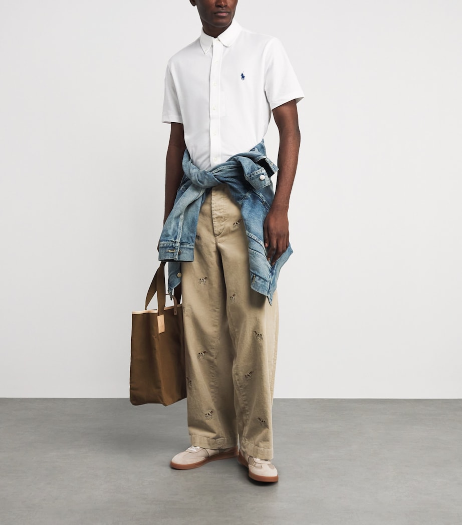Polo Ralph Lauren Suede-Blend Heritage Court Sneakers Milkshake/dark Brown Image 2