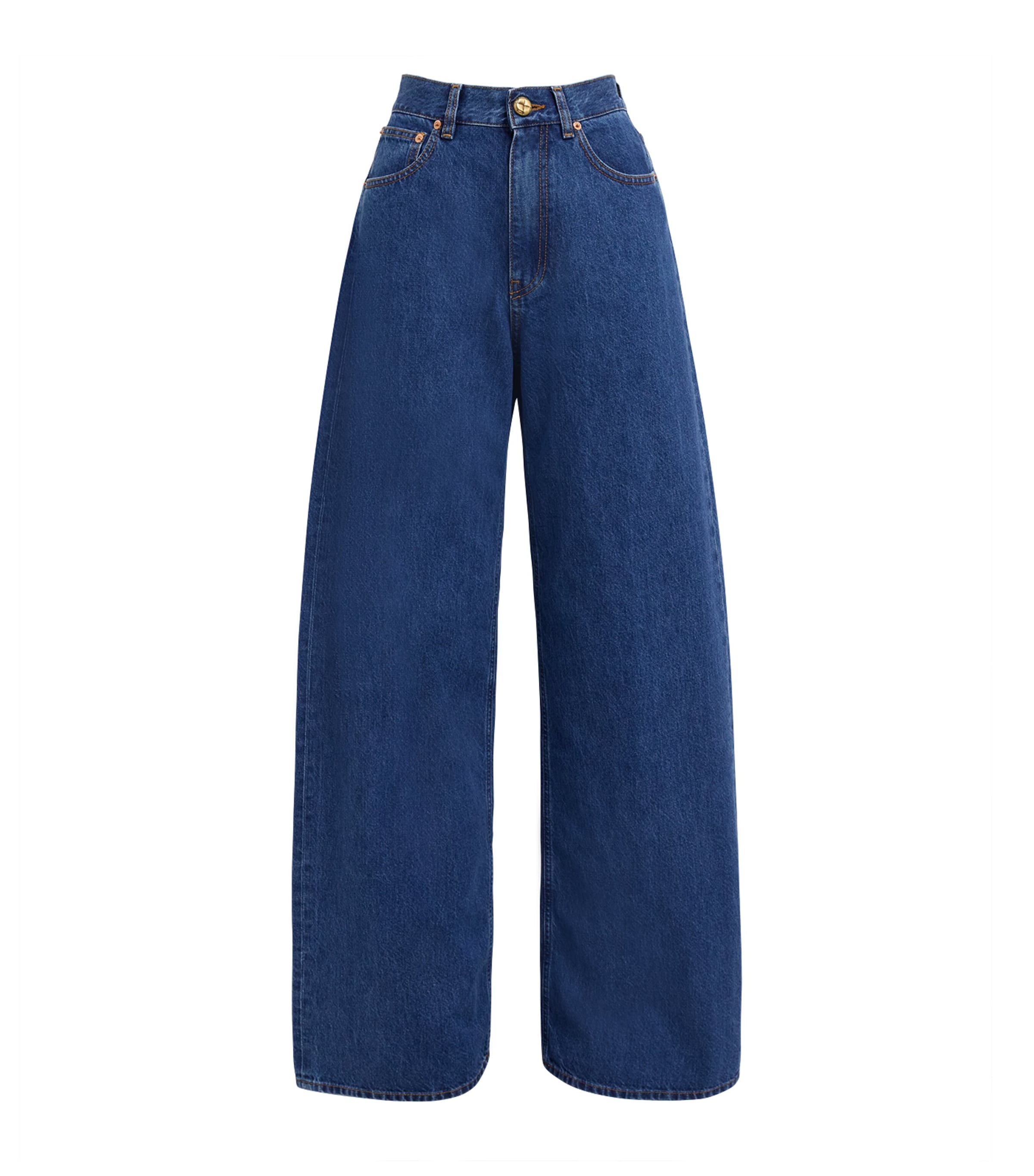 Blazé Milano Womens Nariida Java Wide Jeans Sapphire Image 1