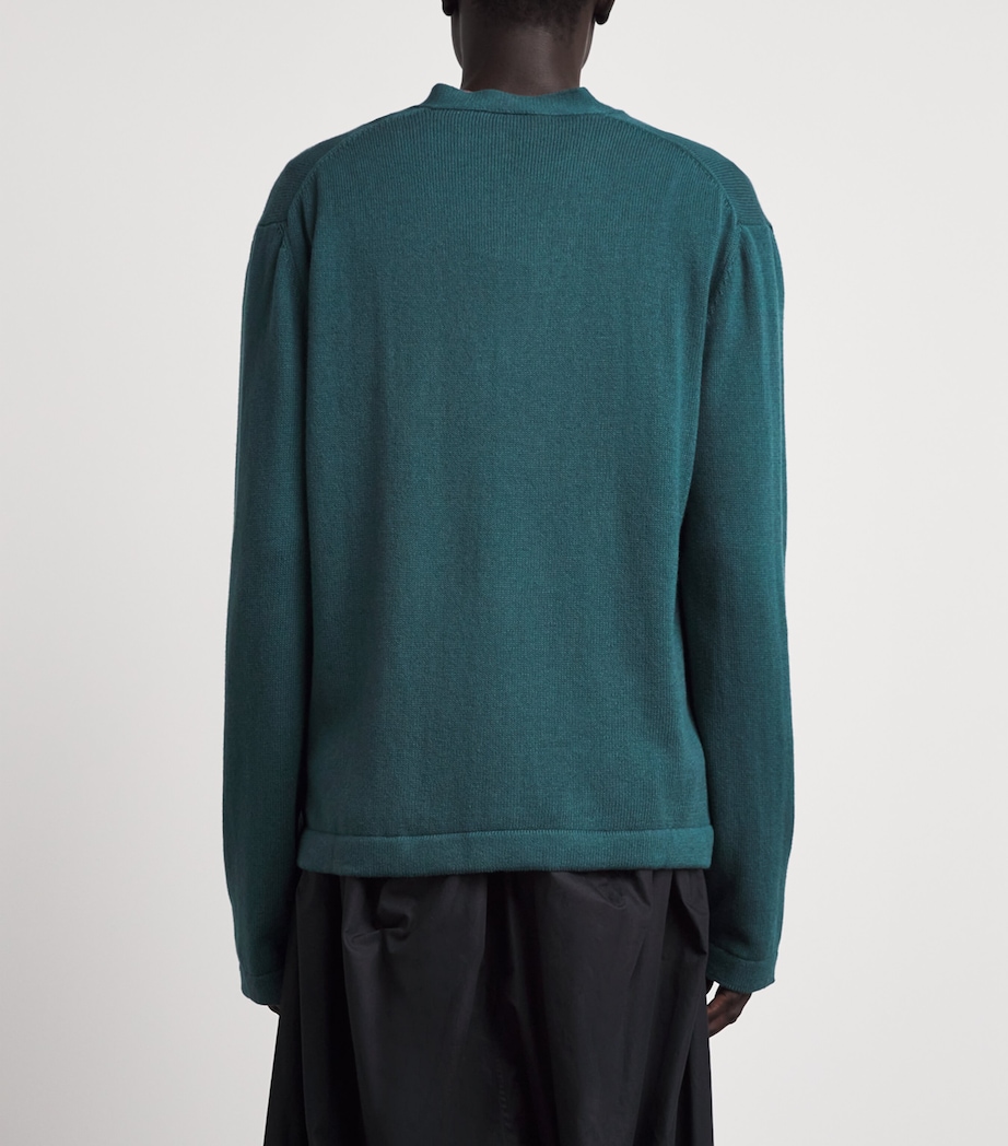 Vivienne Westwood Mens Wool-Cashmere Alex Cardigan Woodland Image 5