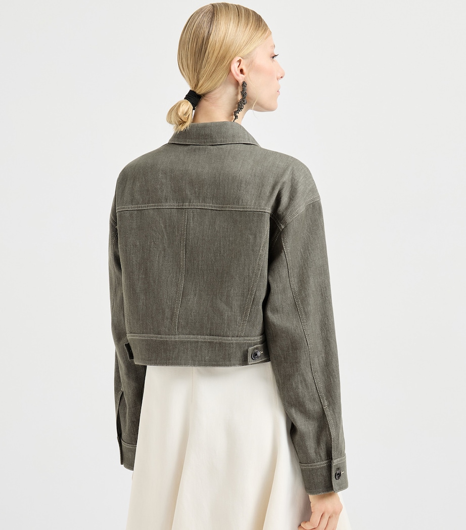 Cotton Twill Denim-Effect Jacket C004 Image 5