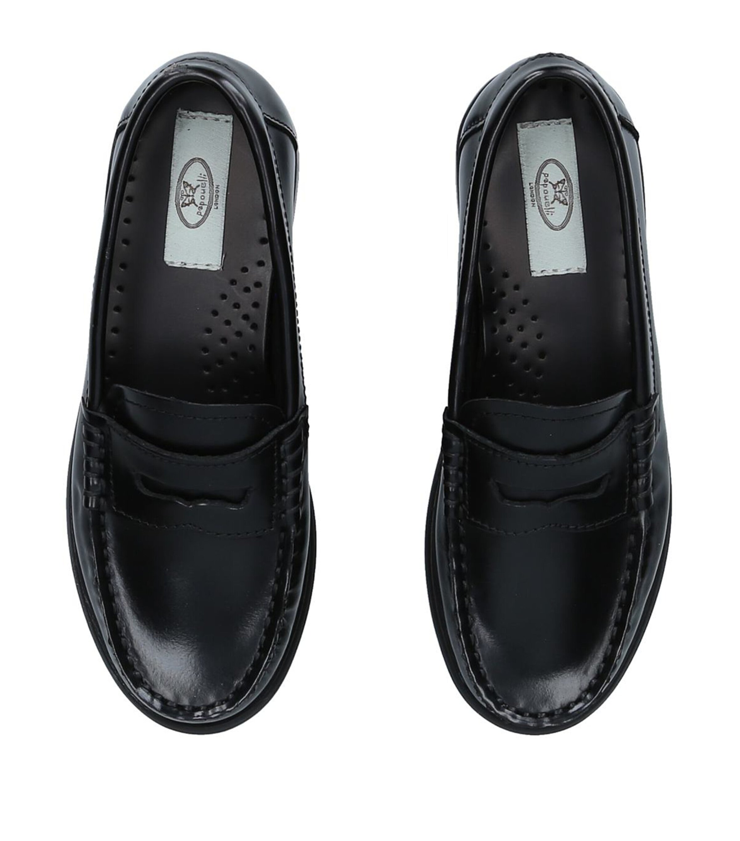 papouelli Leather London Loafers Black Image 4