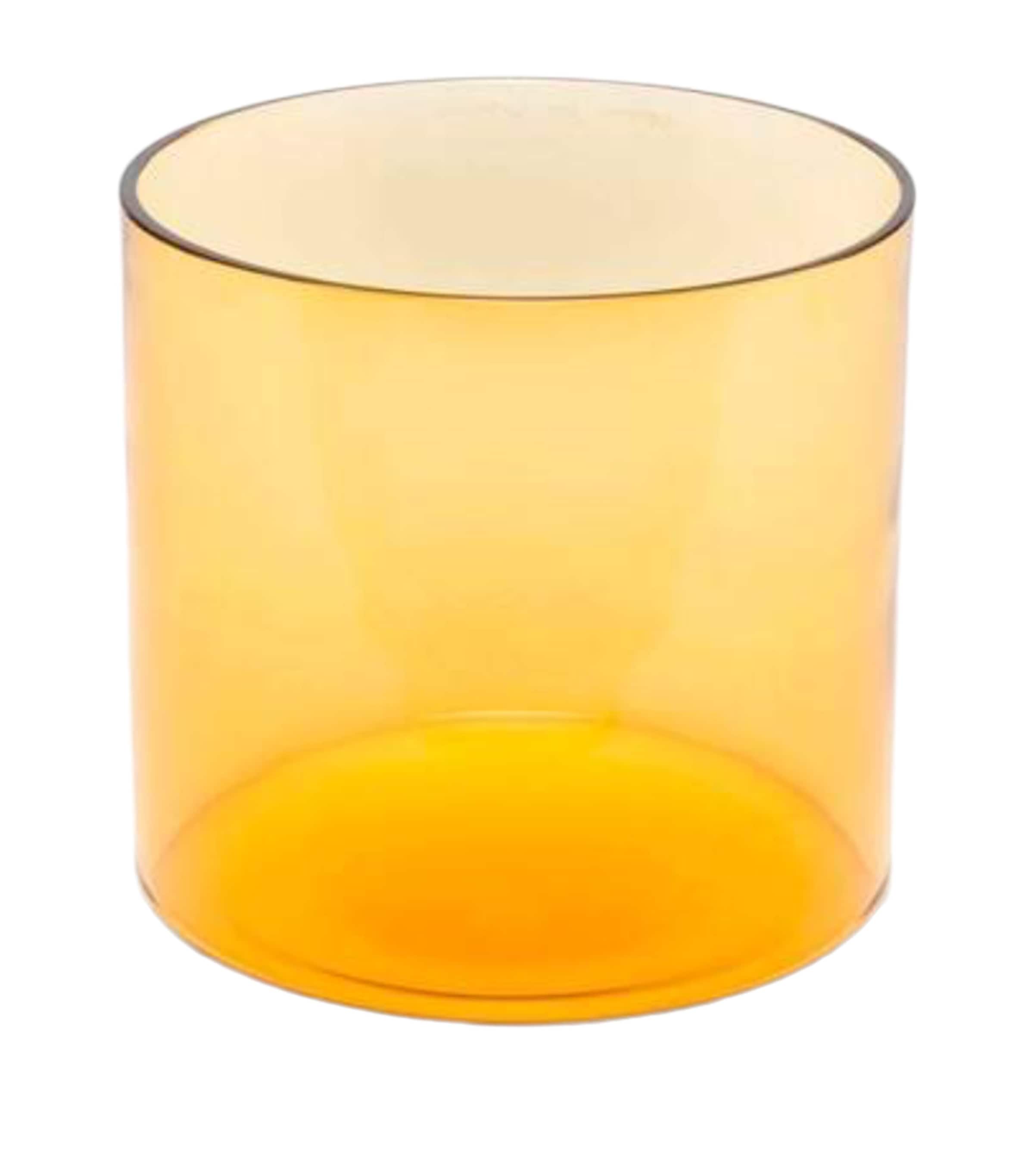x Venini Glass Colourdisc Vase (16cm) AMBER Image 1