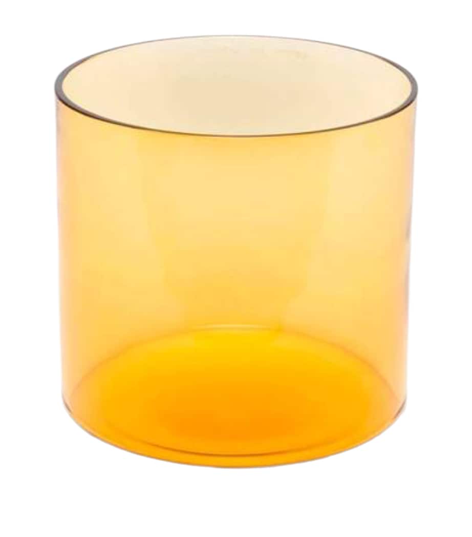 x Venini Glass Colourdisc Vase (16cm) AMBER Image 1