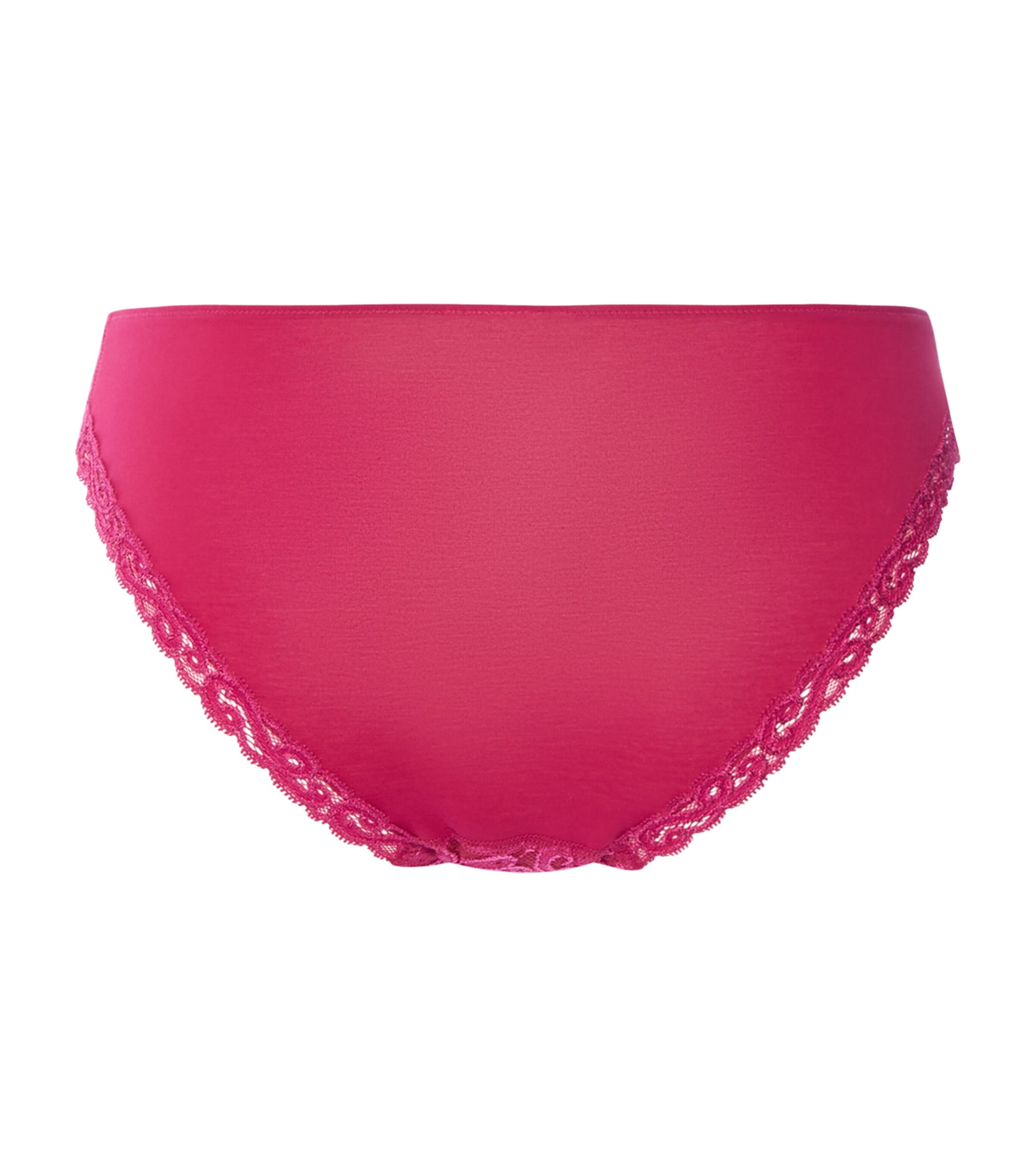 Hanro Womens Lace-Trim Moments Mini Briefs Light Sangria Image 5