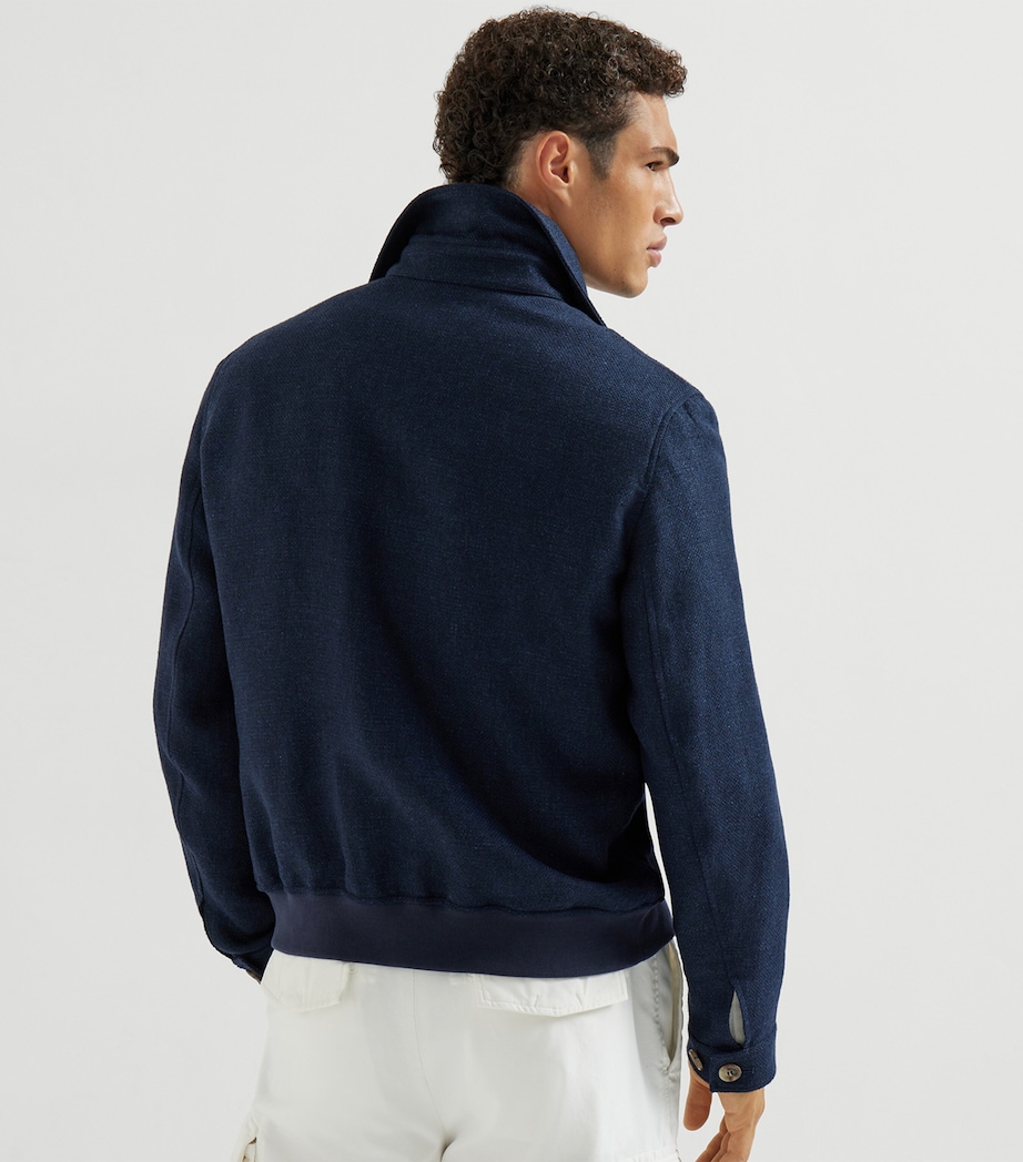 Silk-Linen-Wool Overshirt C038 Image 5