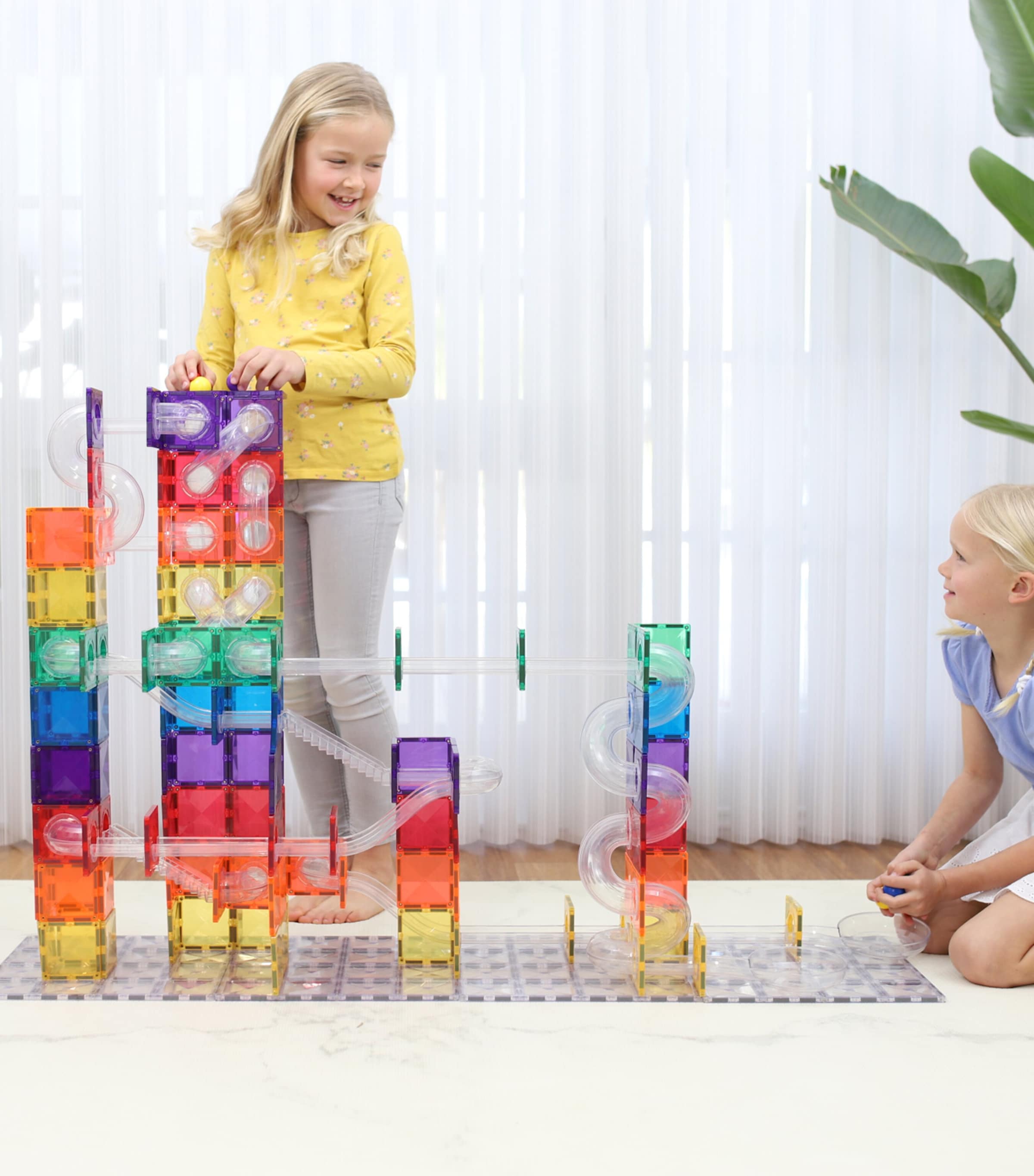 Connetix Tiles Rainbow Ball Run Pack Play Set | Toys | Building & Construction Toys Connetix Tiles Rainbow Ball Run Pack Play Set | Toys | Building & Construction Toys