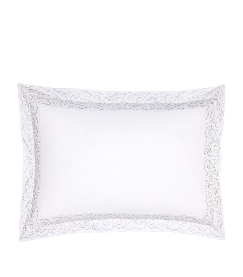 Festons Standard Oxford Pillowcase (50cm x 75cm) BLANC Image 1