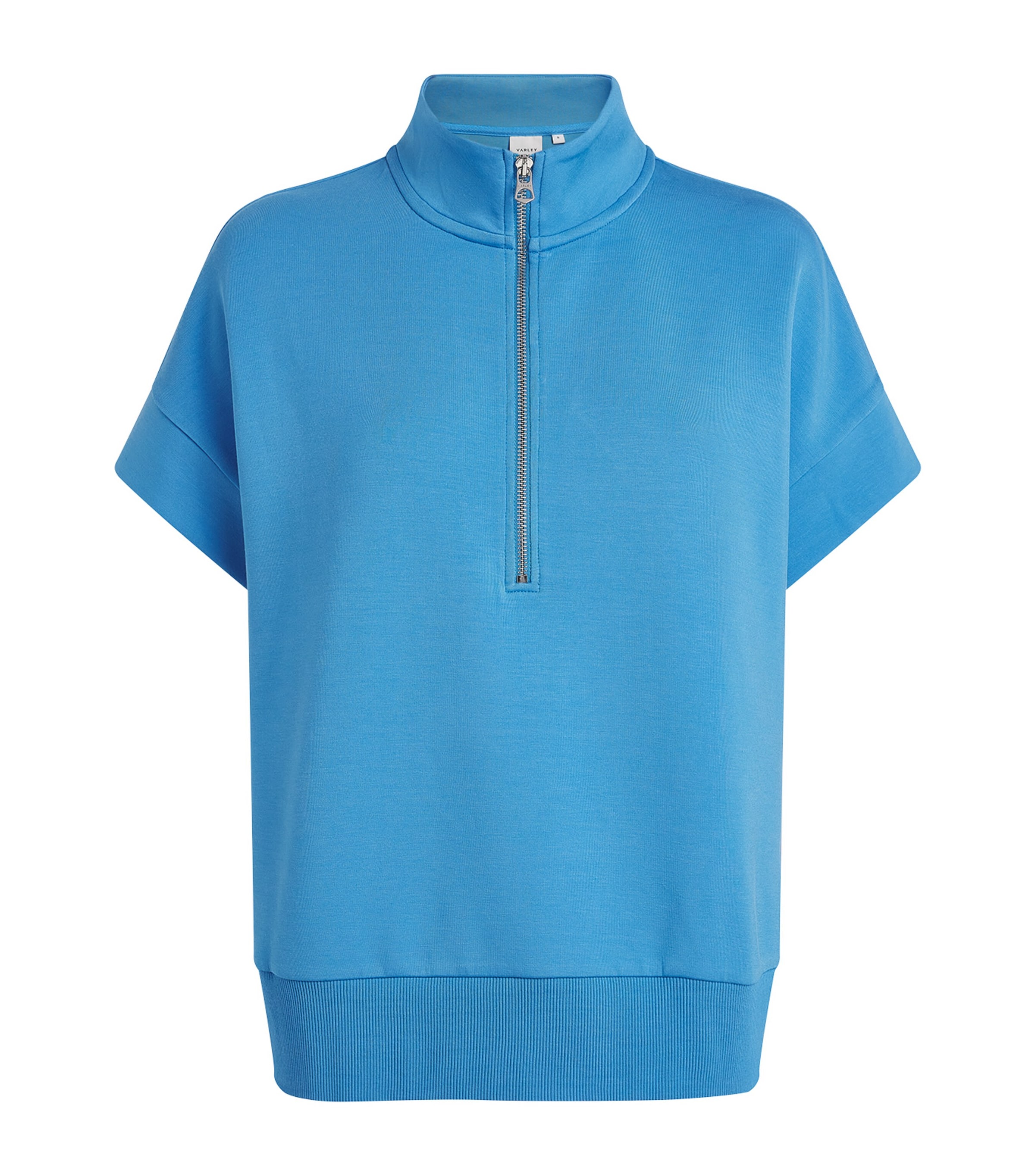 Varley Womens Ritchie Quarter-Zip Sweatshirt Azure Blue Image 1