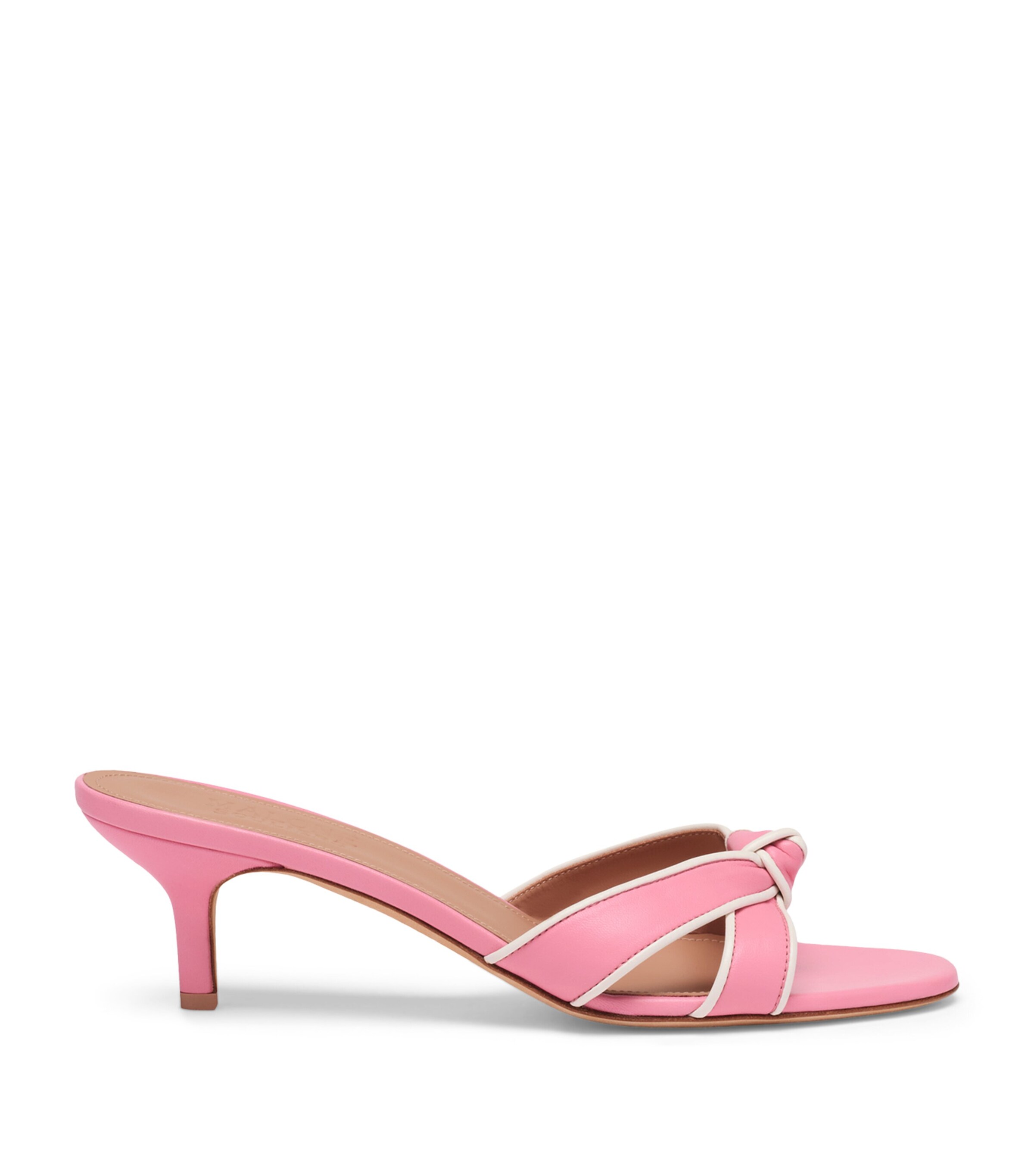 Malone Souliers Leather Raquel Heeled Sandals 45 Camellia Image 1