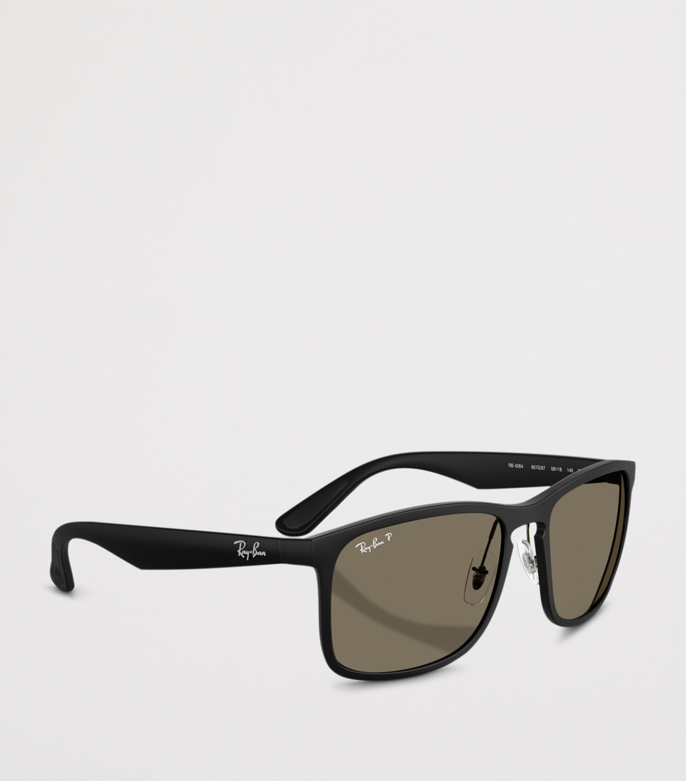 Ray-Ban Square Polarized+ Lenses Sunglasses Black Image 6
