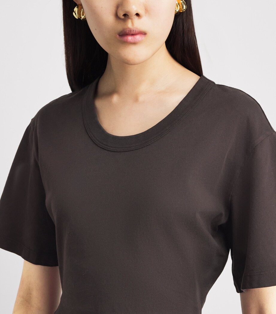 Citizens of Humanity Womens Rework Men’s T-Shirt Chocolate (brown) Image 3