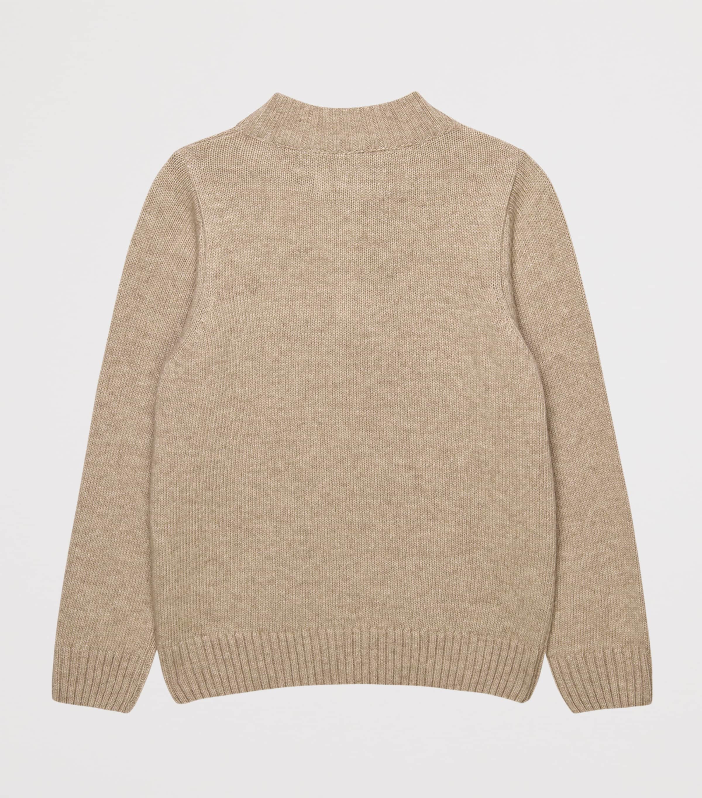 Sebastian Half-Zip Sweater (2-5 Years) OATMEAL Image 2