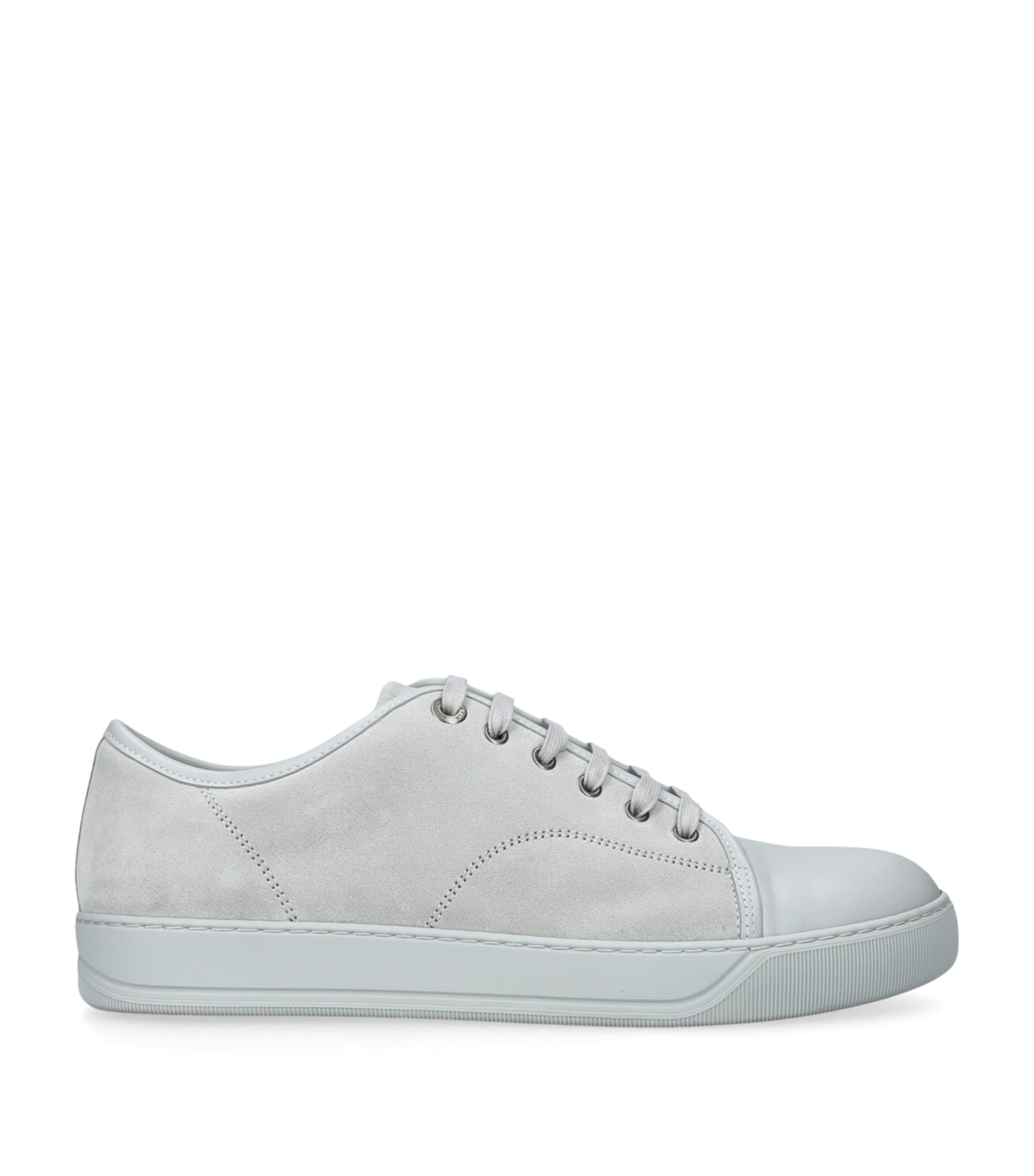 LANVIN LEATHER CAP-TOE SNEAKERS