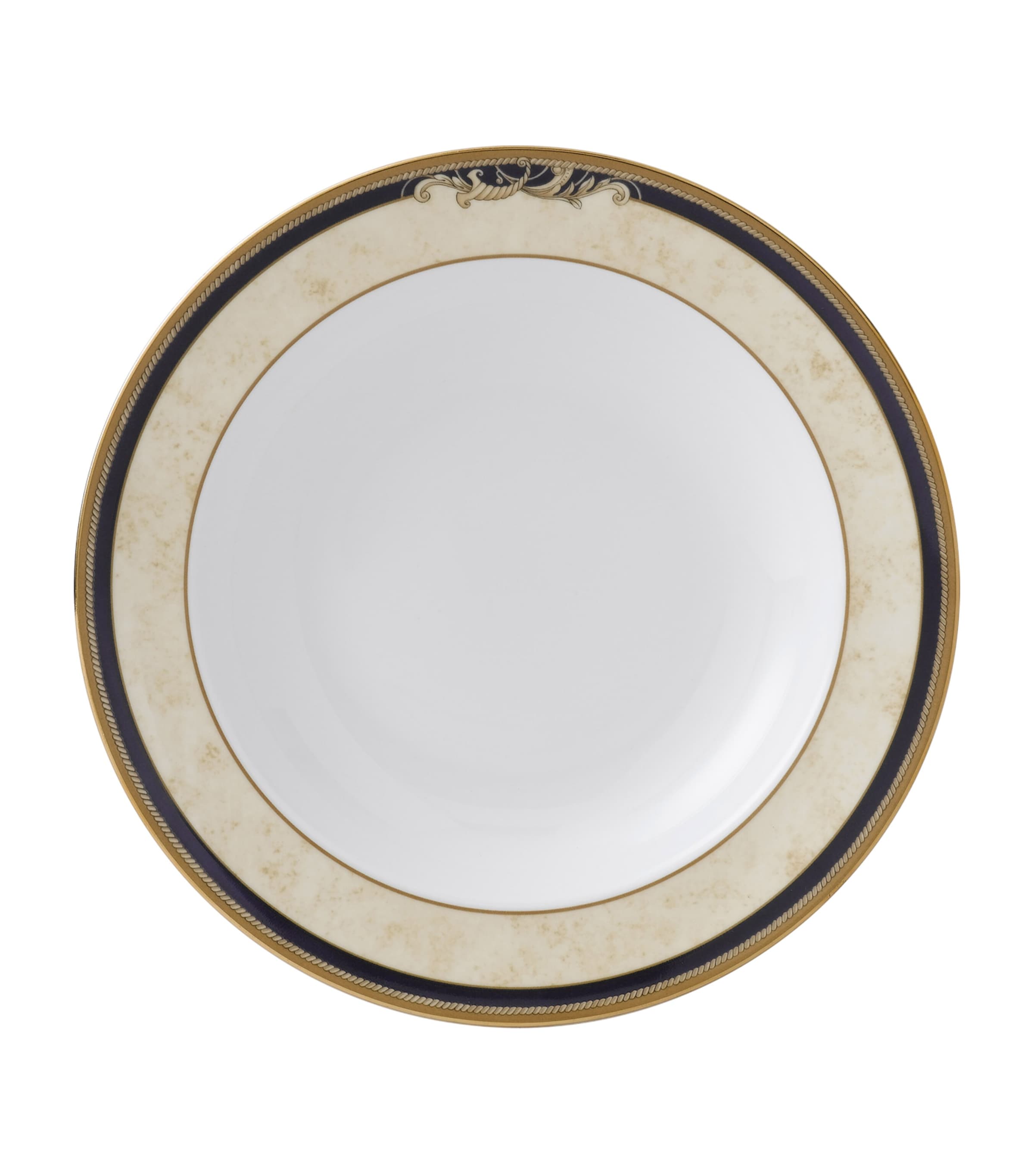 Wedgwood Cornucopia Soup Plate In Brown