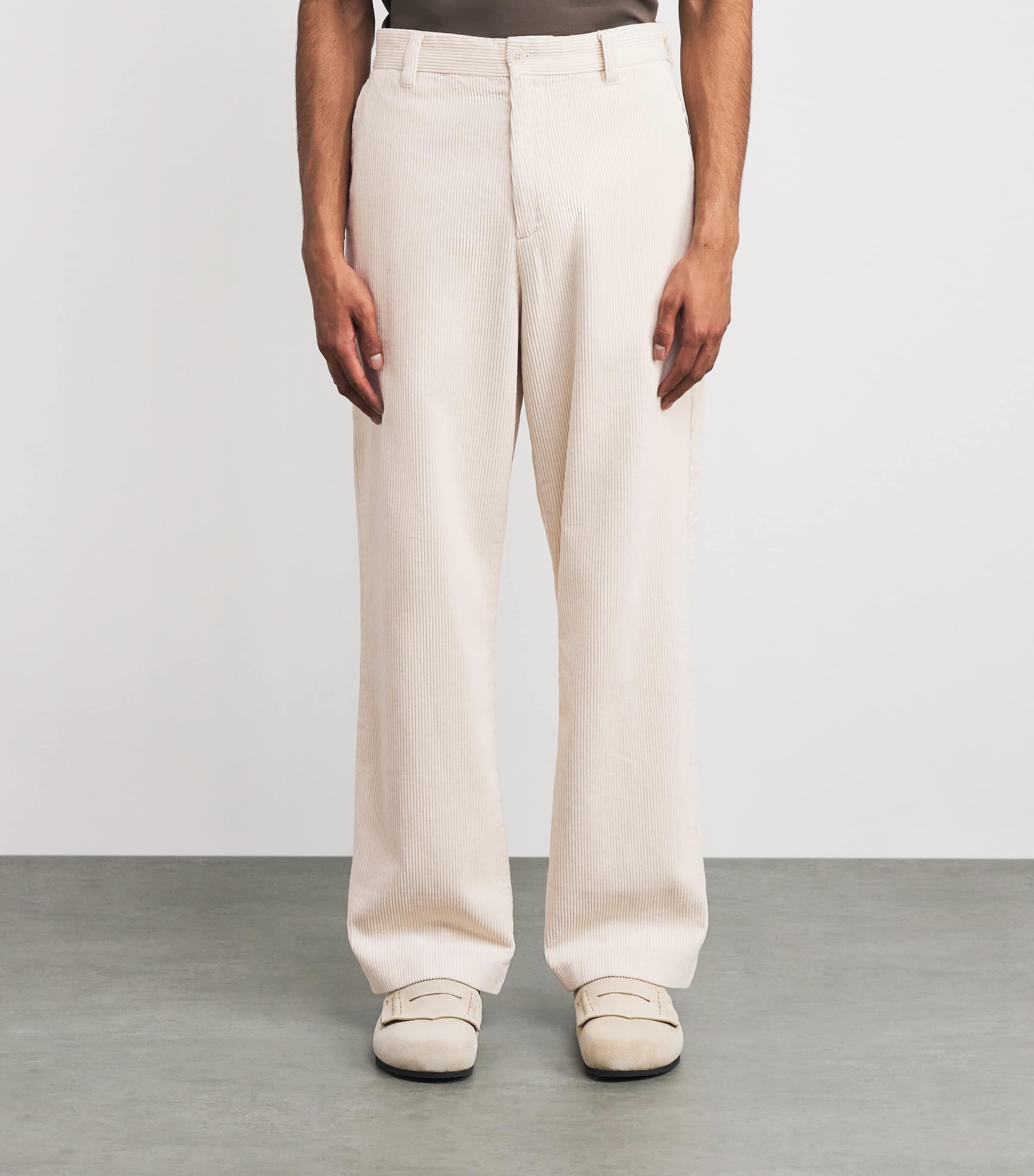 Organic Cotton Corduroy Paw Trousers IVORY Image 3