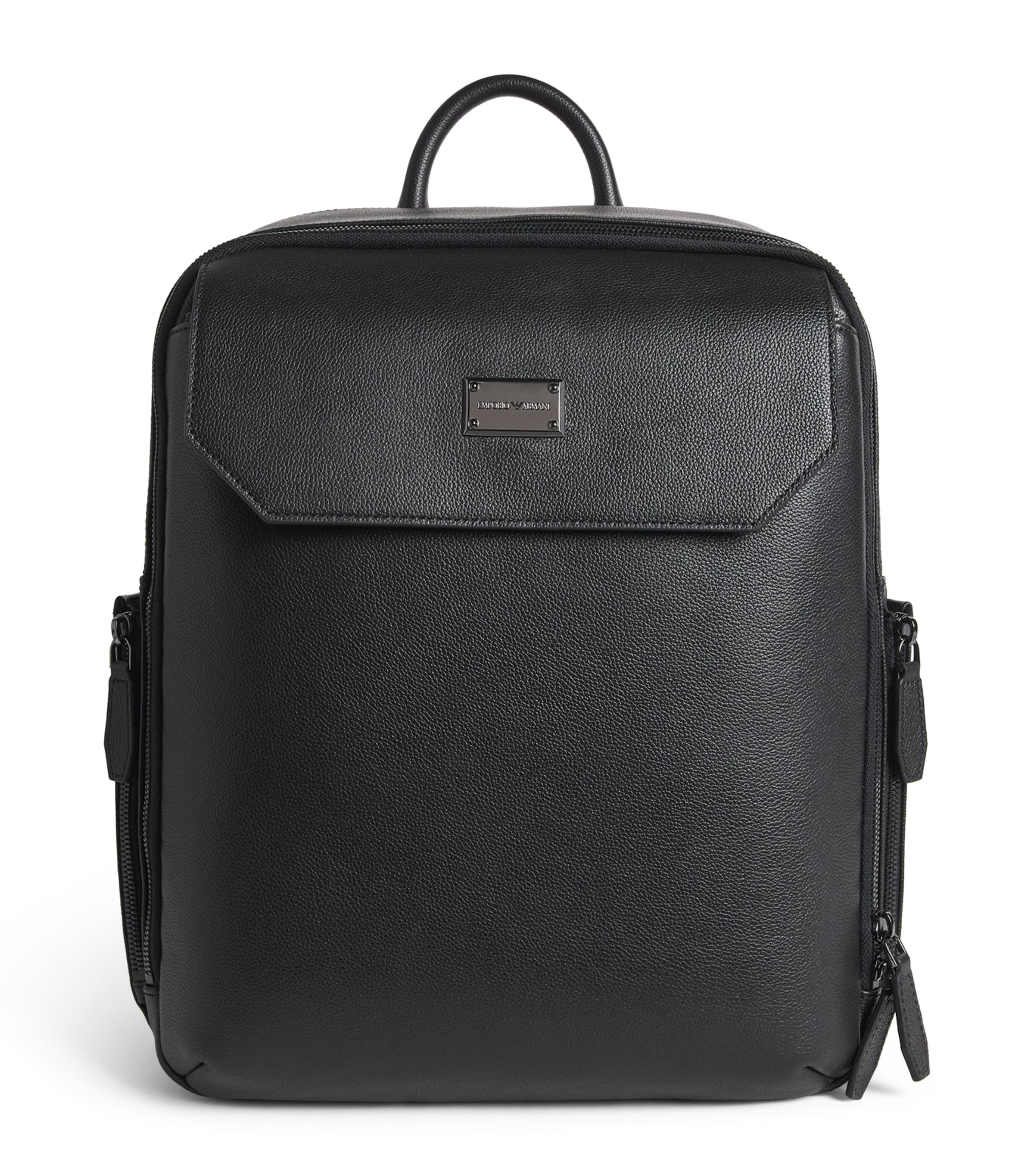Emporio Armani Leather Backpack Image 1