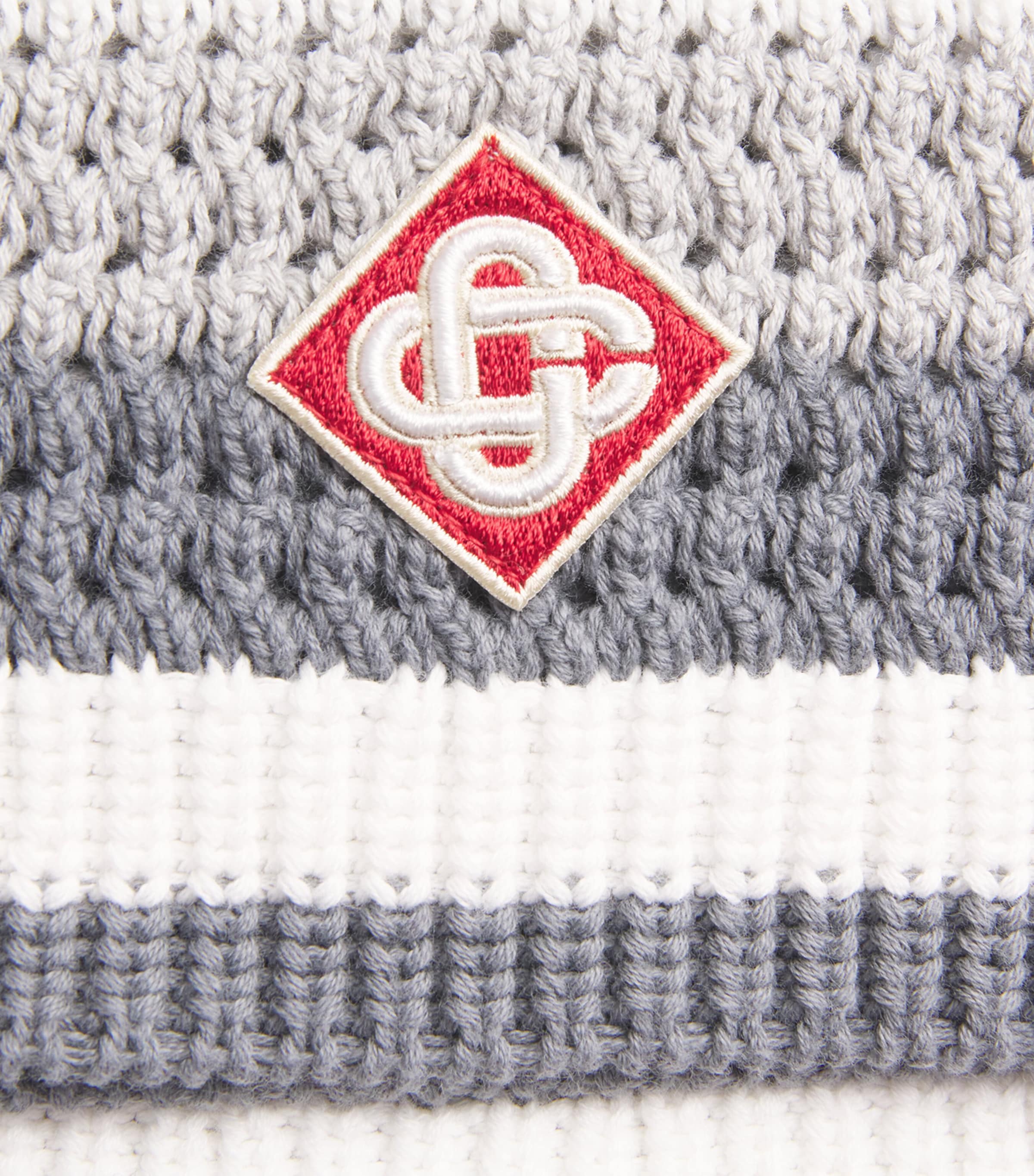 Crochet Tennis Shorts WHITE / GREY Image 5