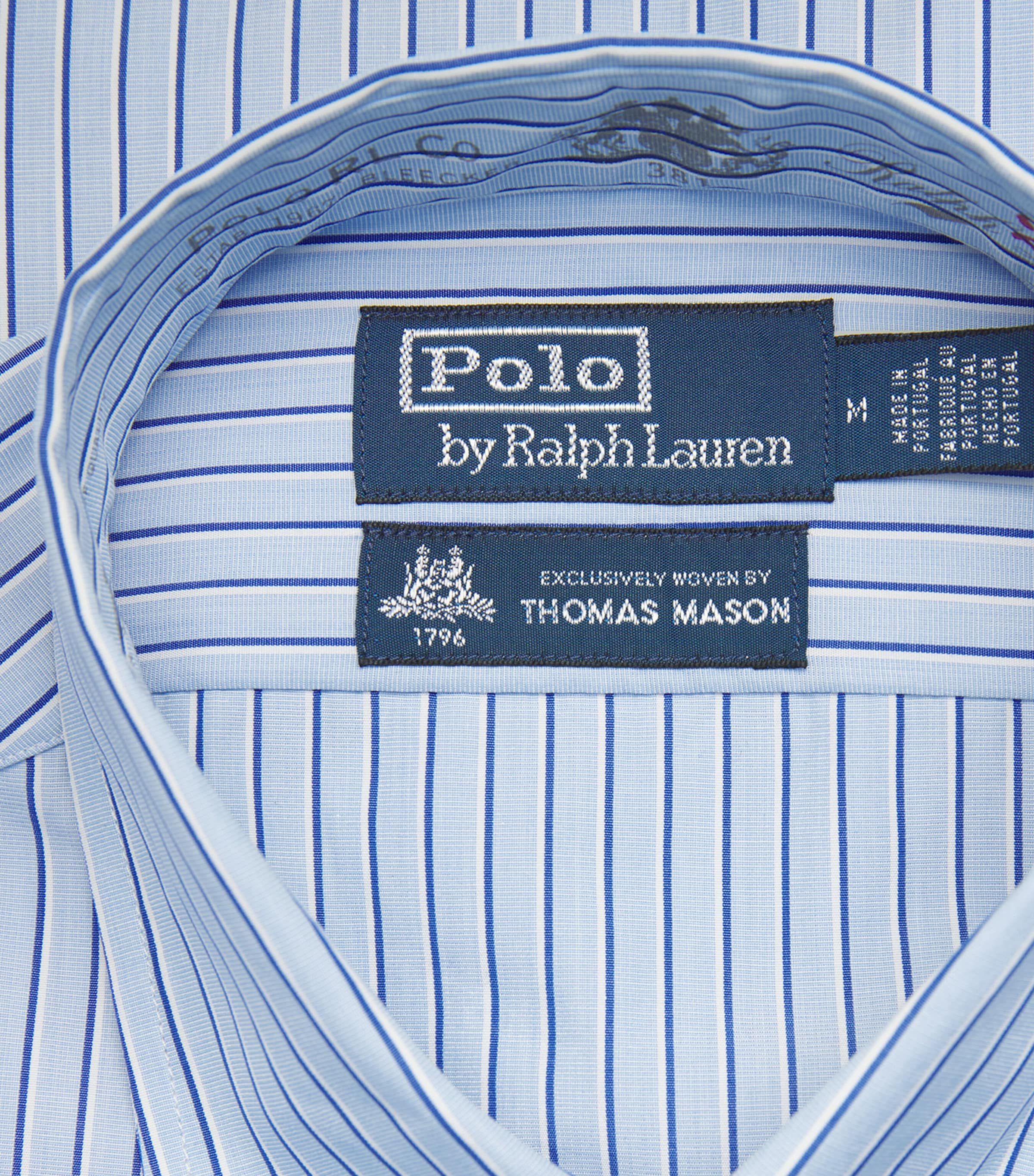 Polo Ralph Lauren Blue x Thomas Mason Cotton Regent Stripe Shirt