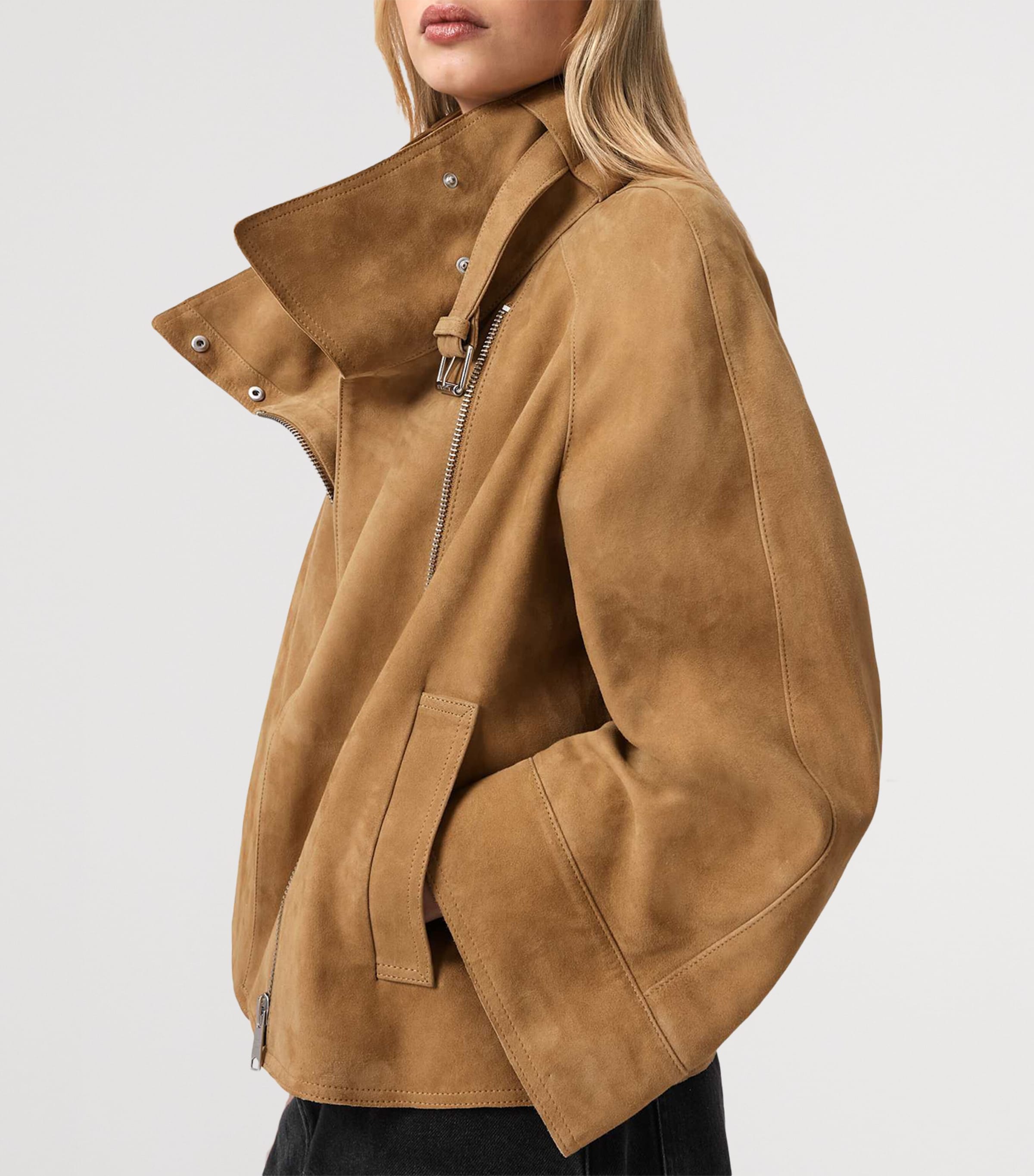 Suede Rhone Jacket CAMEL BROWN Image 5