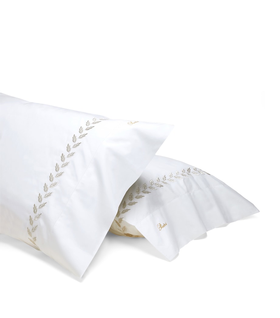 Federico Pillowcase (50cm x 90cm) WHT/ANTIQUE SVR Image 2