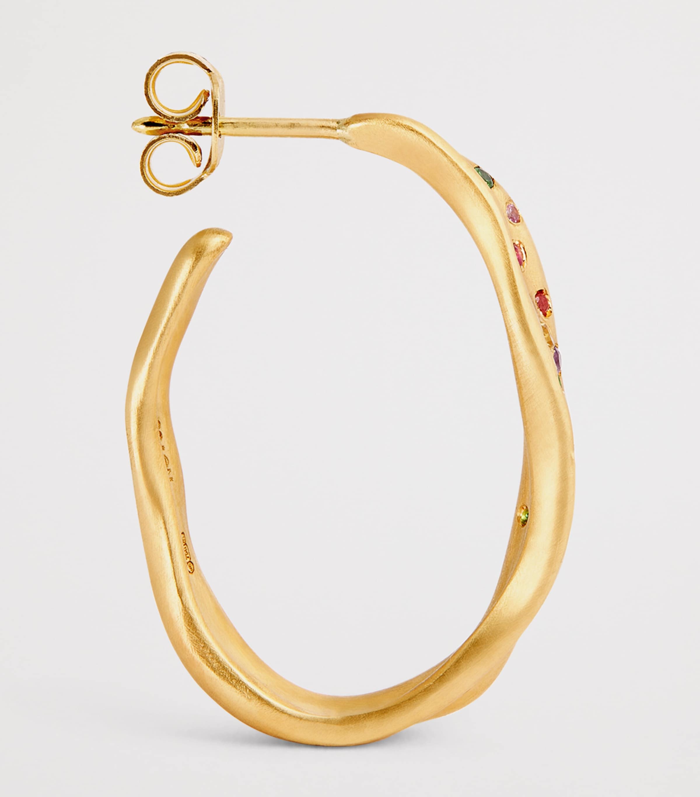 Yellow Gold and Sapphire Malak Earrings YELLOW GOLD Image 4