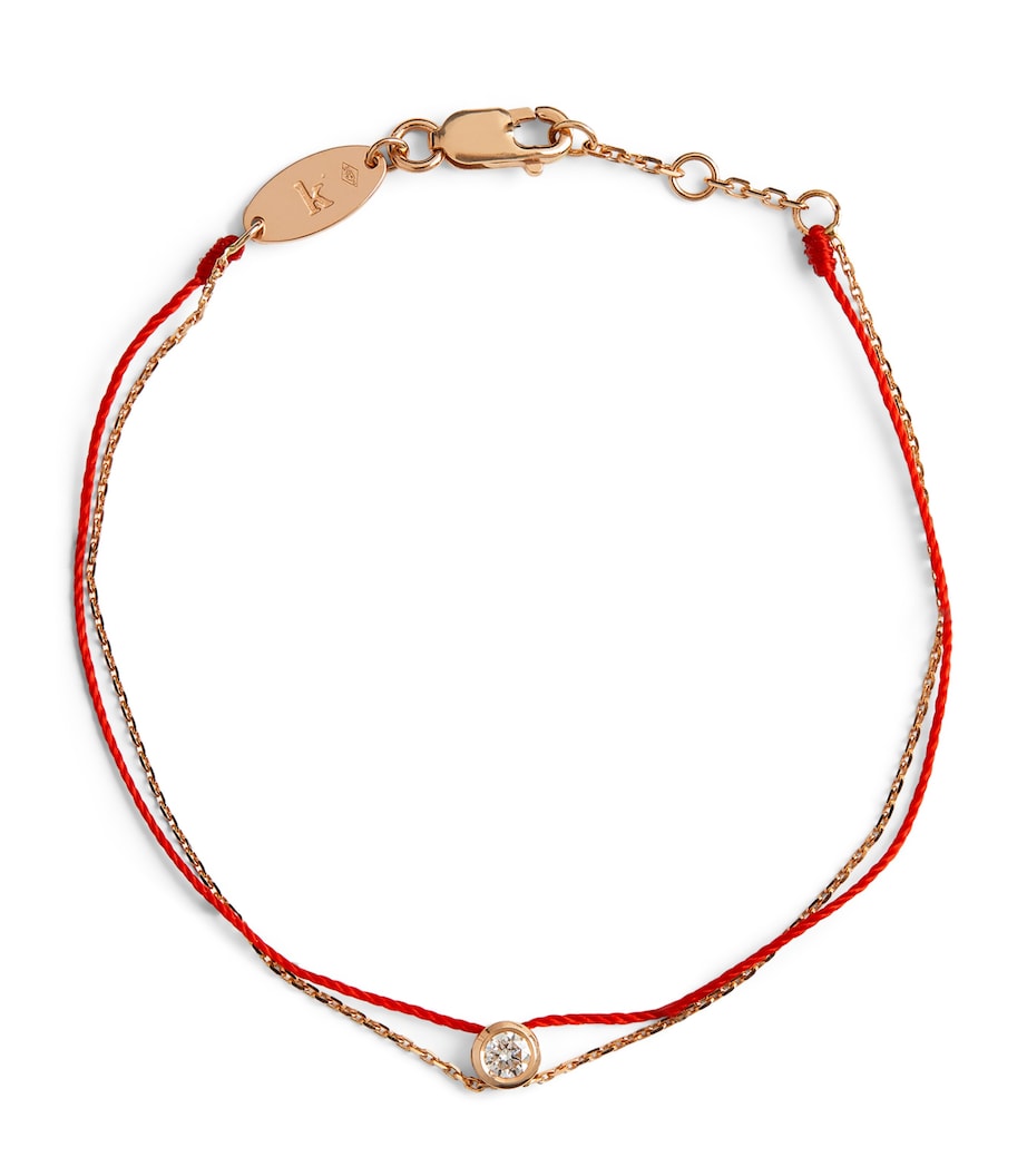 Rose Gold and Diamond Pure Elegant Bracelet RED Image 1
