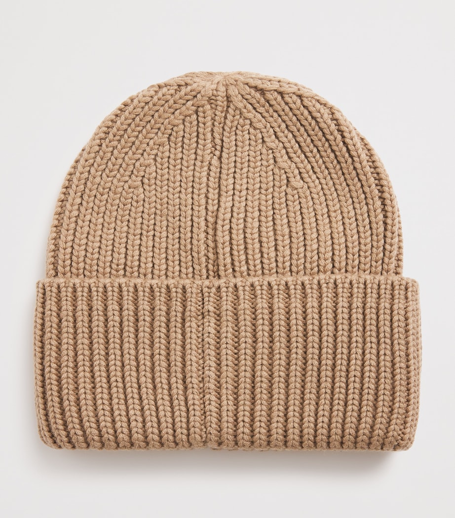 Wool-Blend Ribbed Beanie LT CAMEL A Image 2