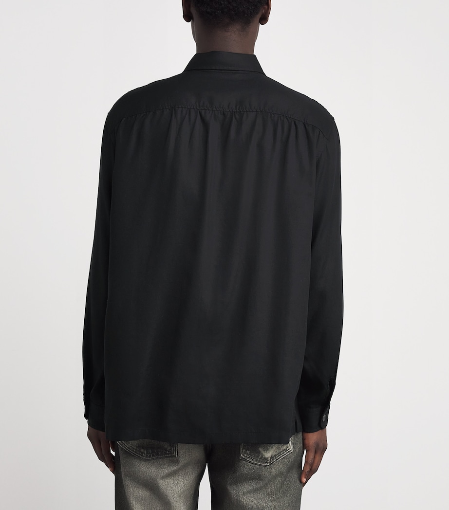 Poplin Shirt DRAPING BLACK Image 4