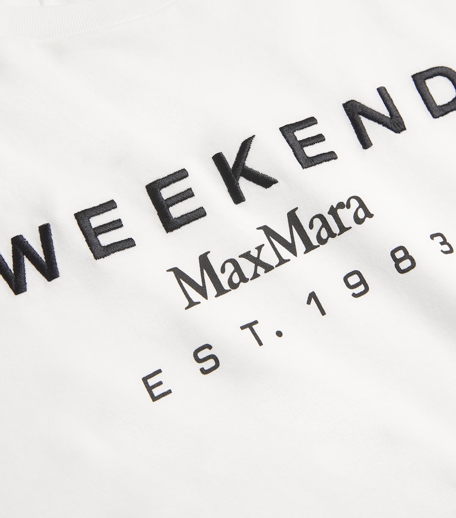 Cotton Logo T-Shirt WHITE Image 5