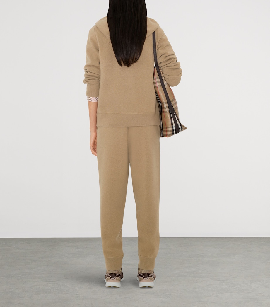 Cashmere-Blend Zip-Up Hoodie FLAX Image 4