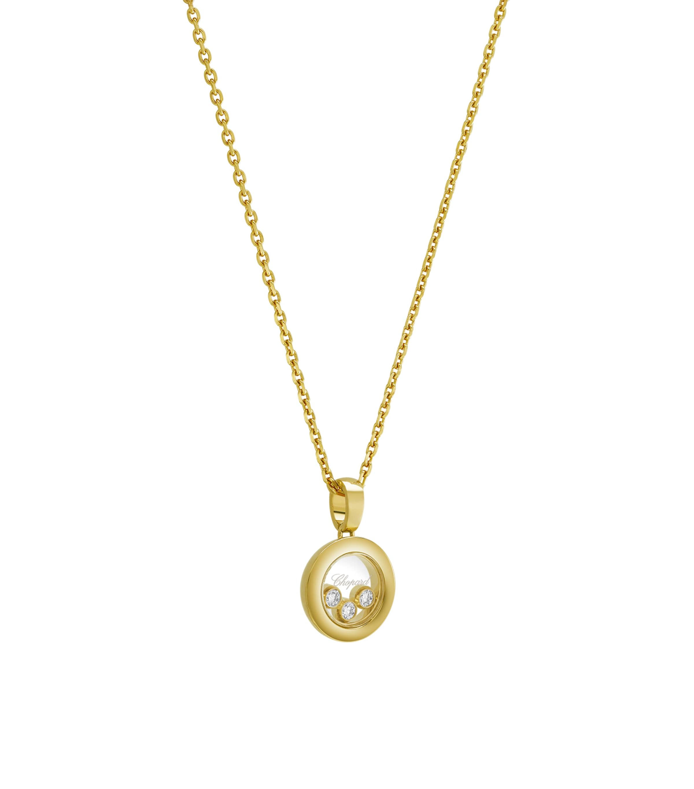 Yellow Gold and Diamond Happy Diamonds Icons Pendant Necklace 18K YELLOW GOLD Image 2