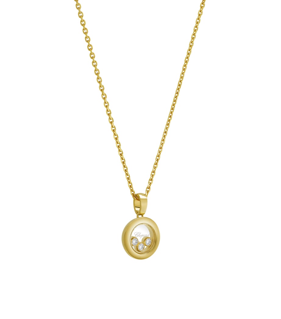 Yellow Gold and Diamond Happy Diamonds Icons Pendant Necklace 18K YELLOW GOLD Image 2