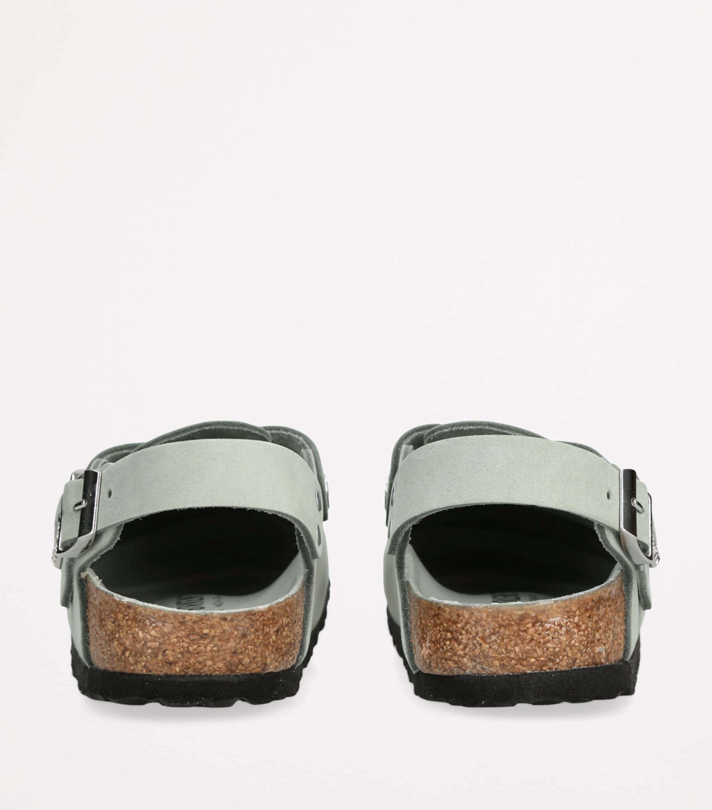 Suede Tokio Clogs PALE GREEN Image 2