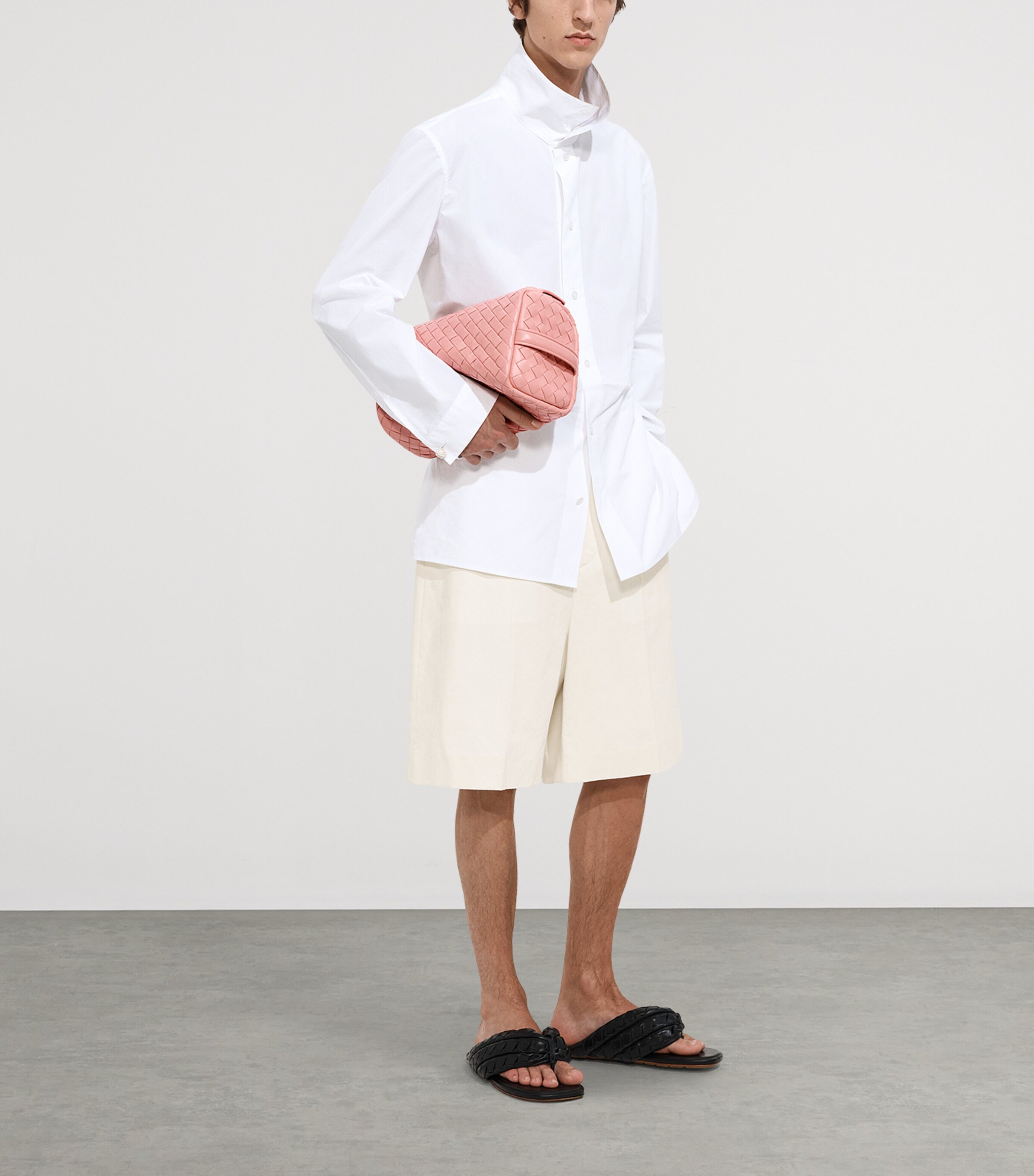 Bottega Veneta Leather Cubo Pouch Image 2