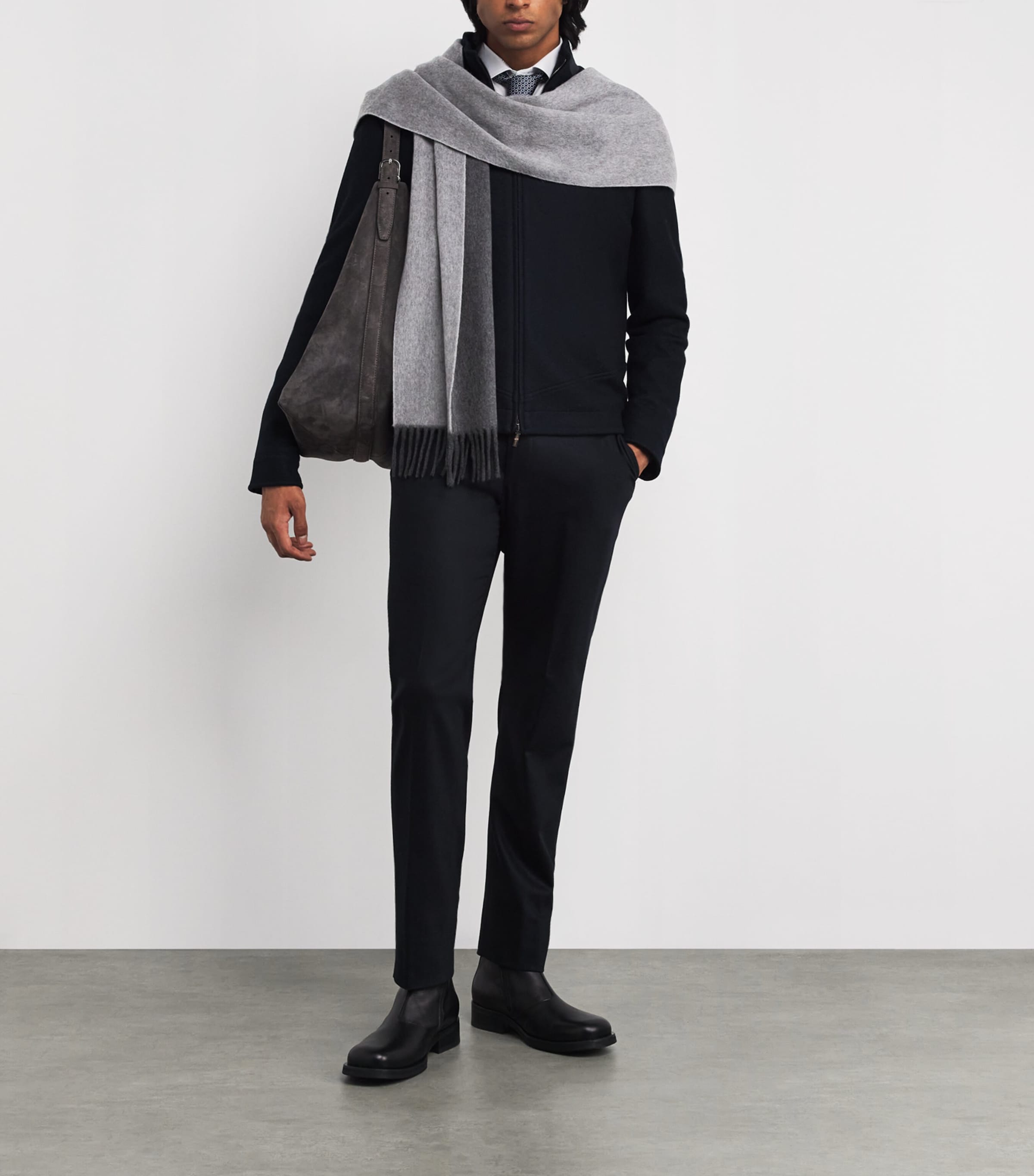 Cashmere Scarf GREY/1110 Image 2