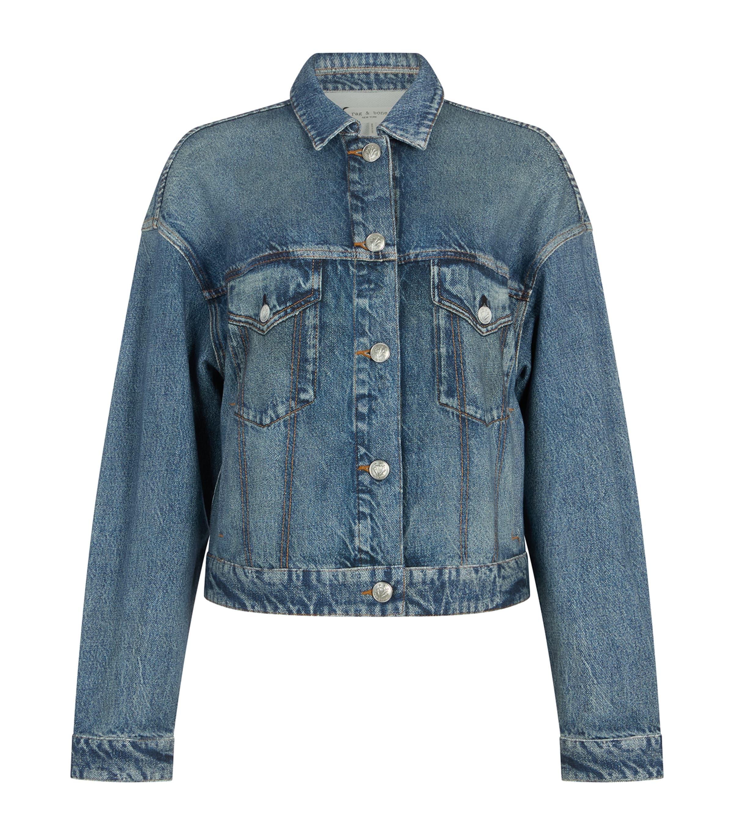 Rag & Bone Miramar Trucker Jacket In Blue