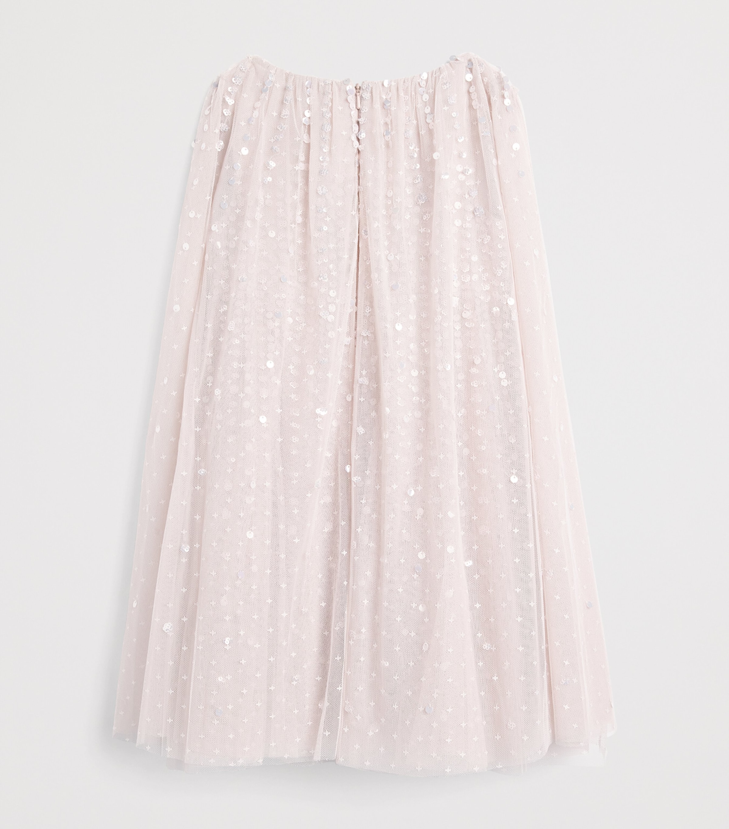 Needle & Thread Tulle Sequin Moonlight Cape Dress (3-6 Years) Lilac Heather Image 2