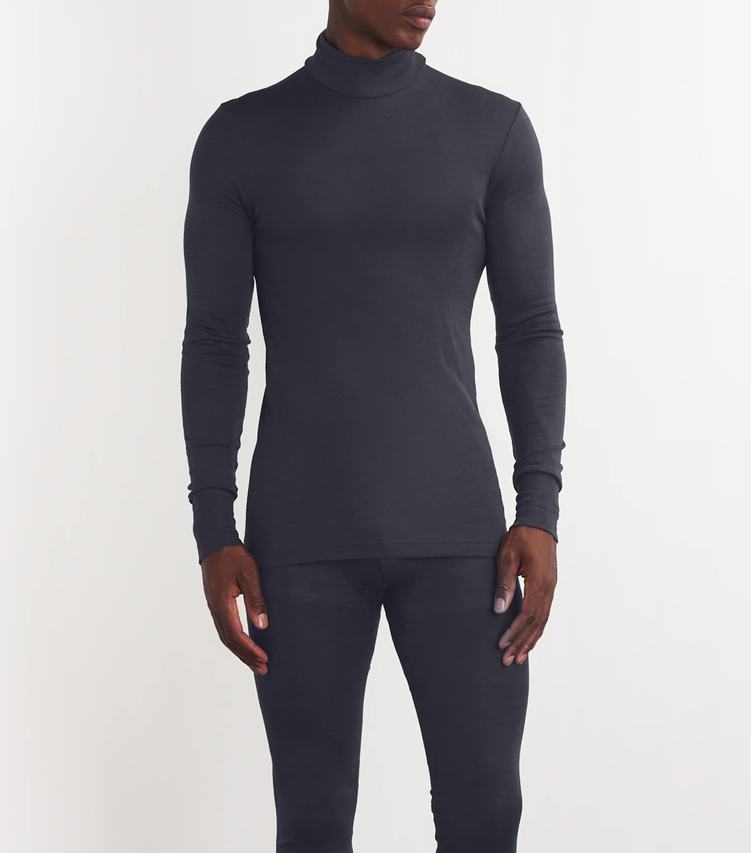 Wool-Silk Thermal Sweater 0176/ANTHRACITE Image 3