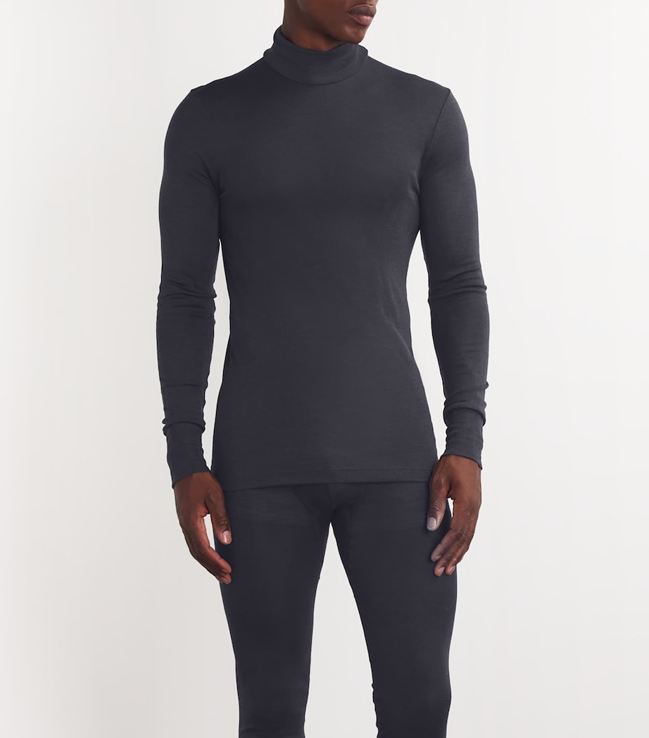 Wool-Silk Thermal Sweater 0176/ANTHRACITE Image 3