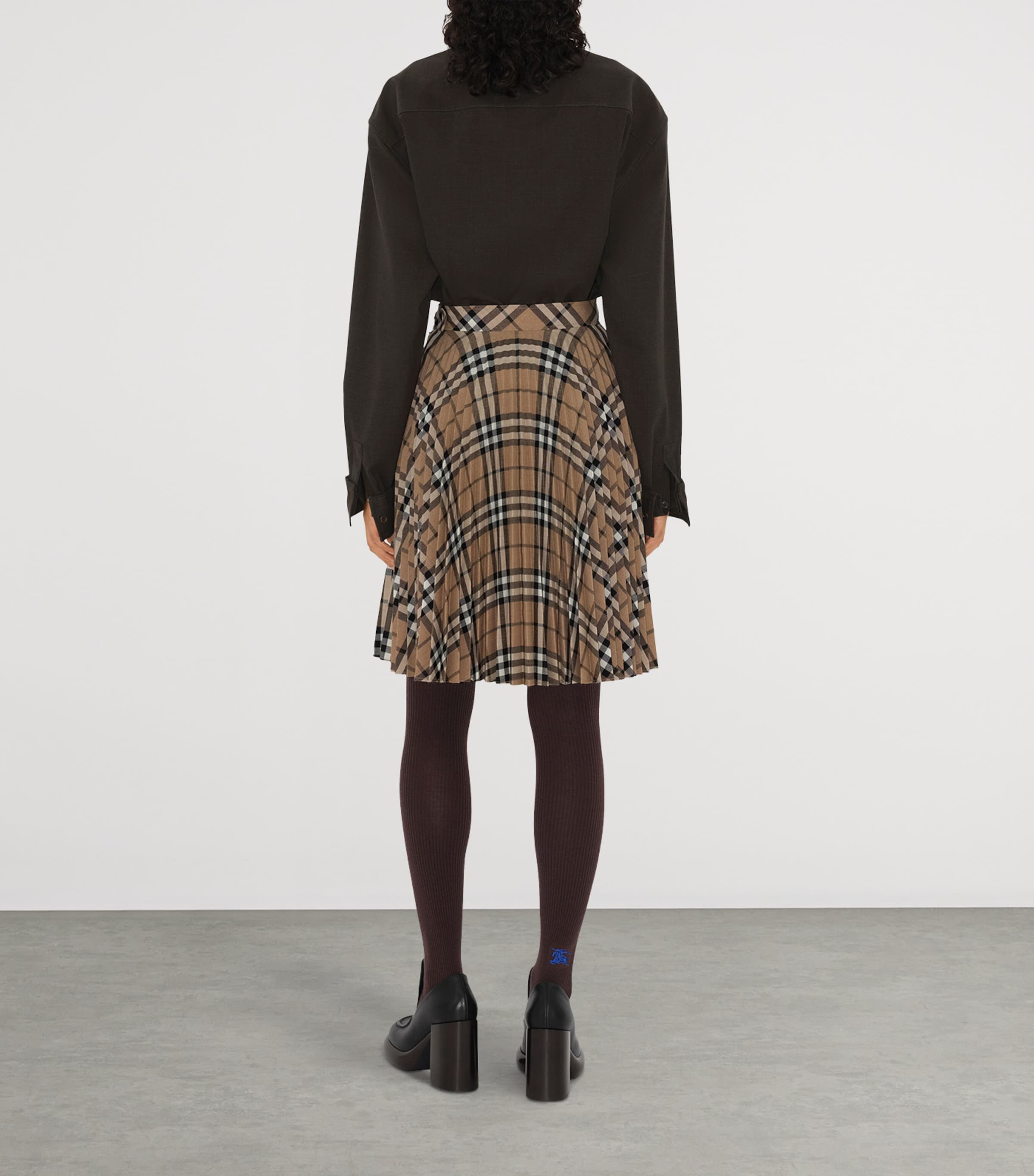 Check Pleated Mini Skirt LINDEN IP CHECK Image 4